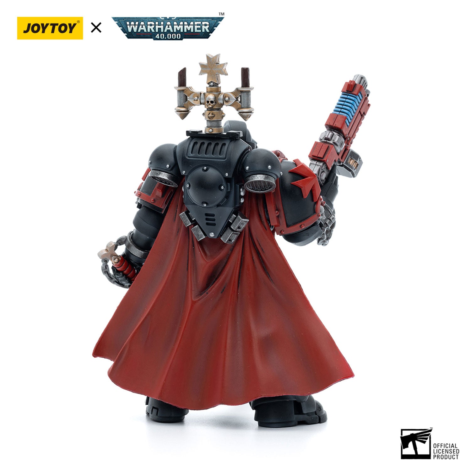 JOYTOY Warhammer 40K Black Templars Sword Brethren Brother Lombast figure