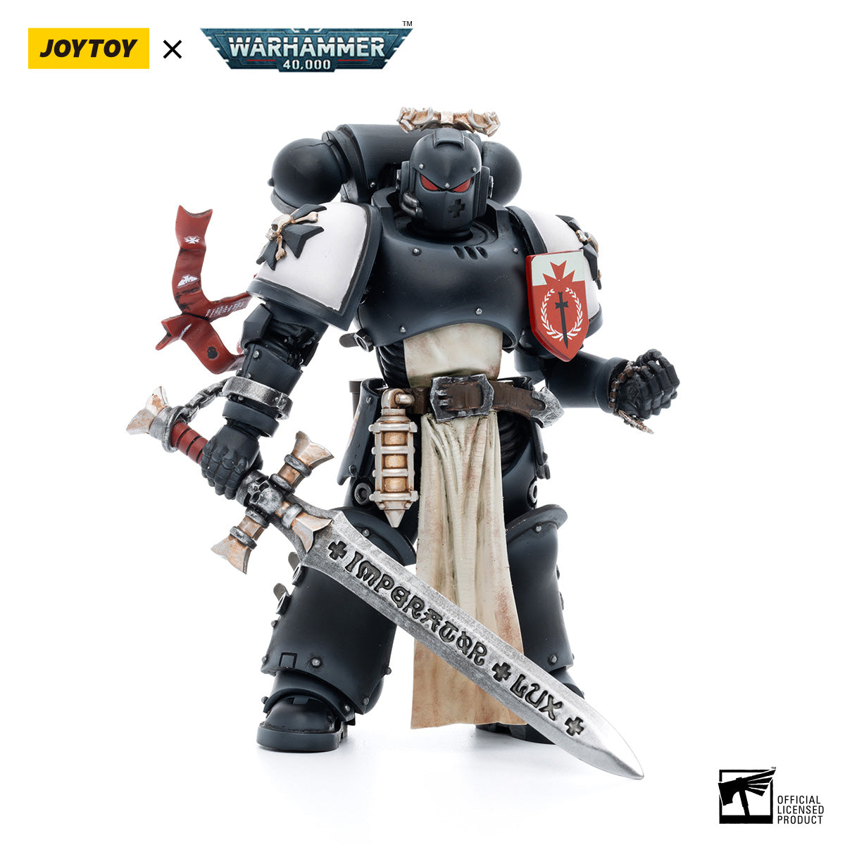 JOYTOY Warhammer 40K Black Templars The Emperors Champion Rolantus figure