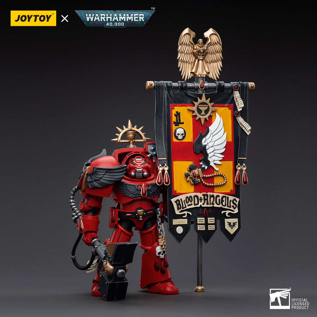 JOYTOY Warhammer 40K Blood Angels Ancient Brother Leonid figure