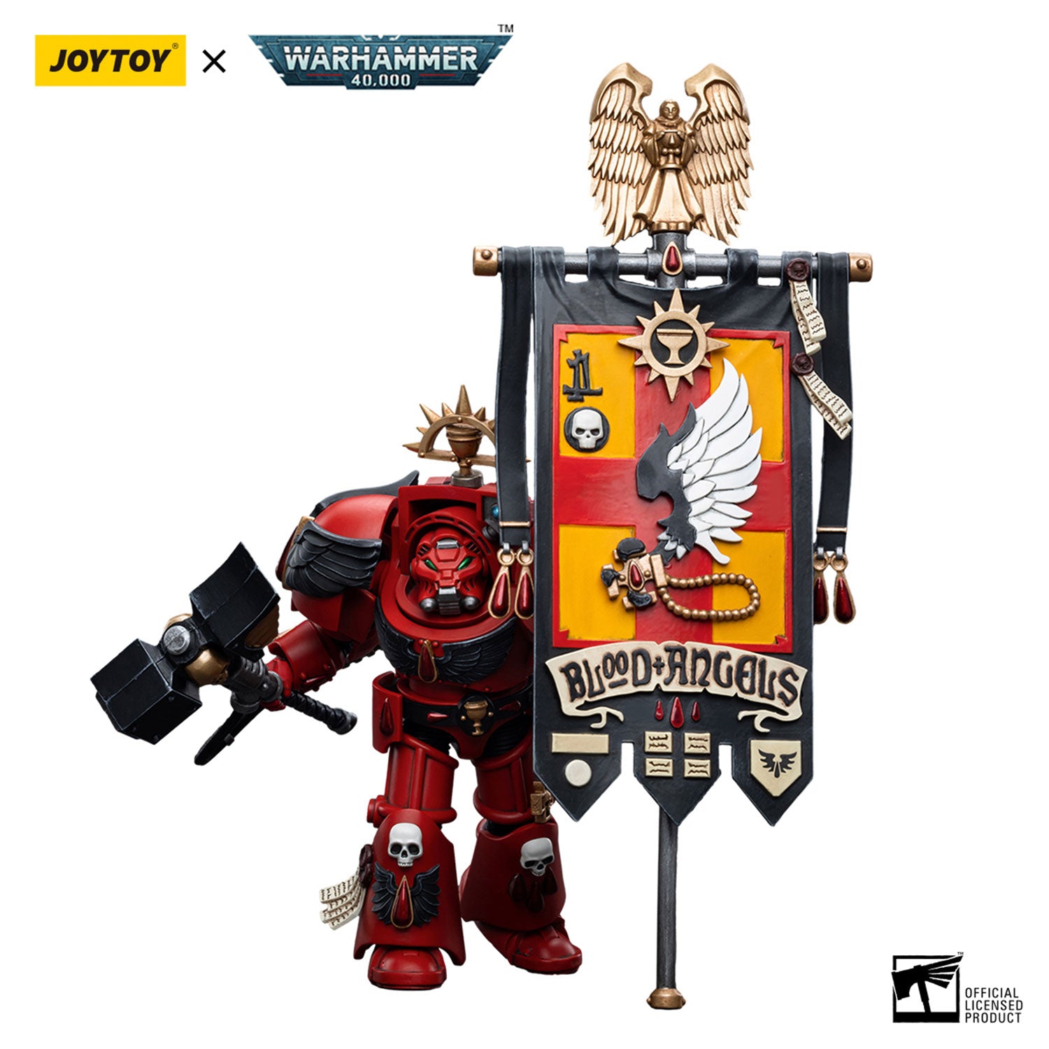 JOYTOY Warhammer 40K Blood Angels Ancient Brother Leonid figure