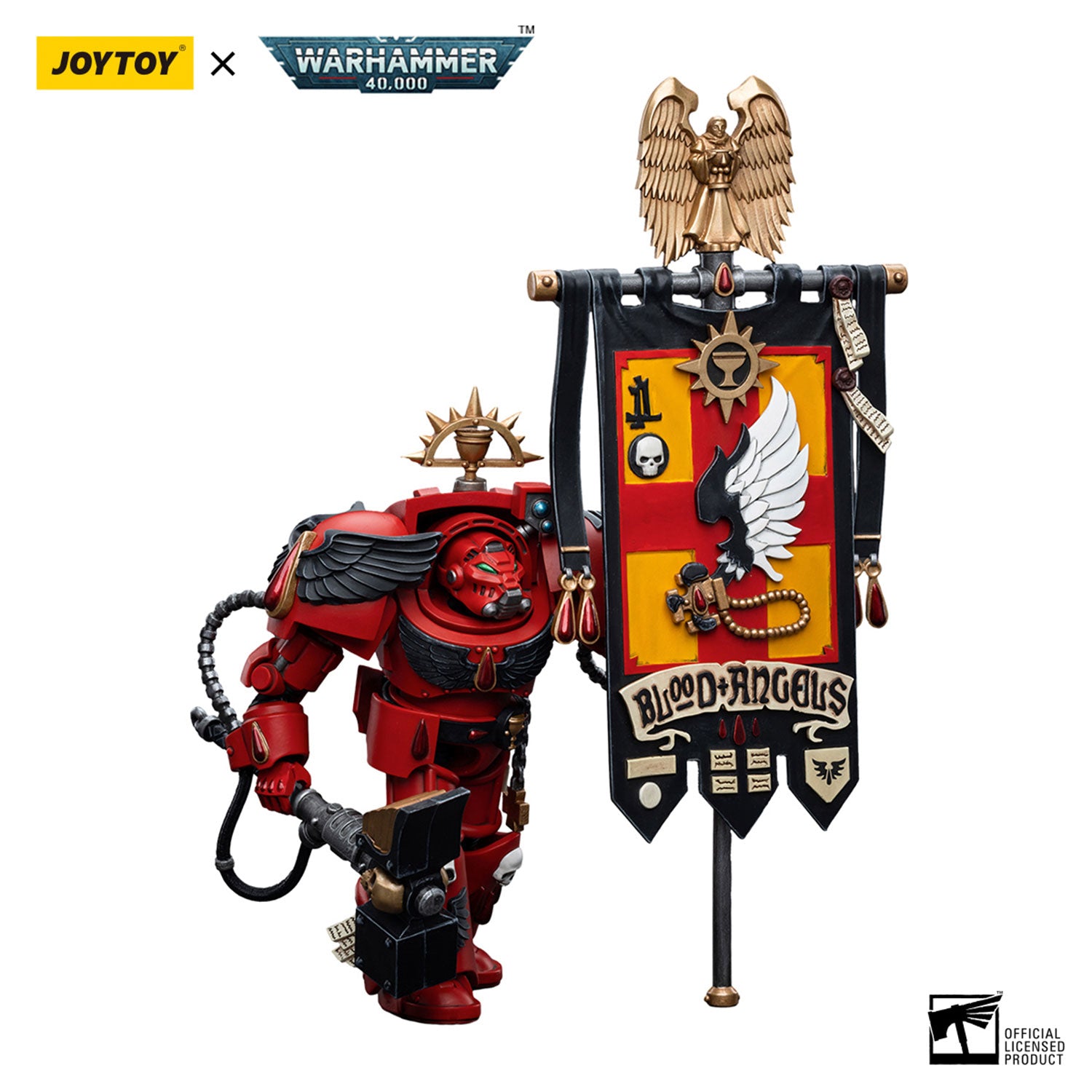 JOYTOY Warhammer 40K Blood Angels Ancient Brother Leonid figure