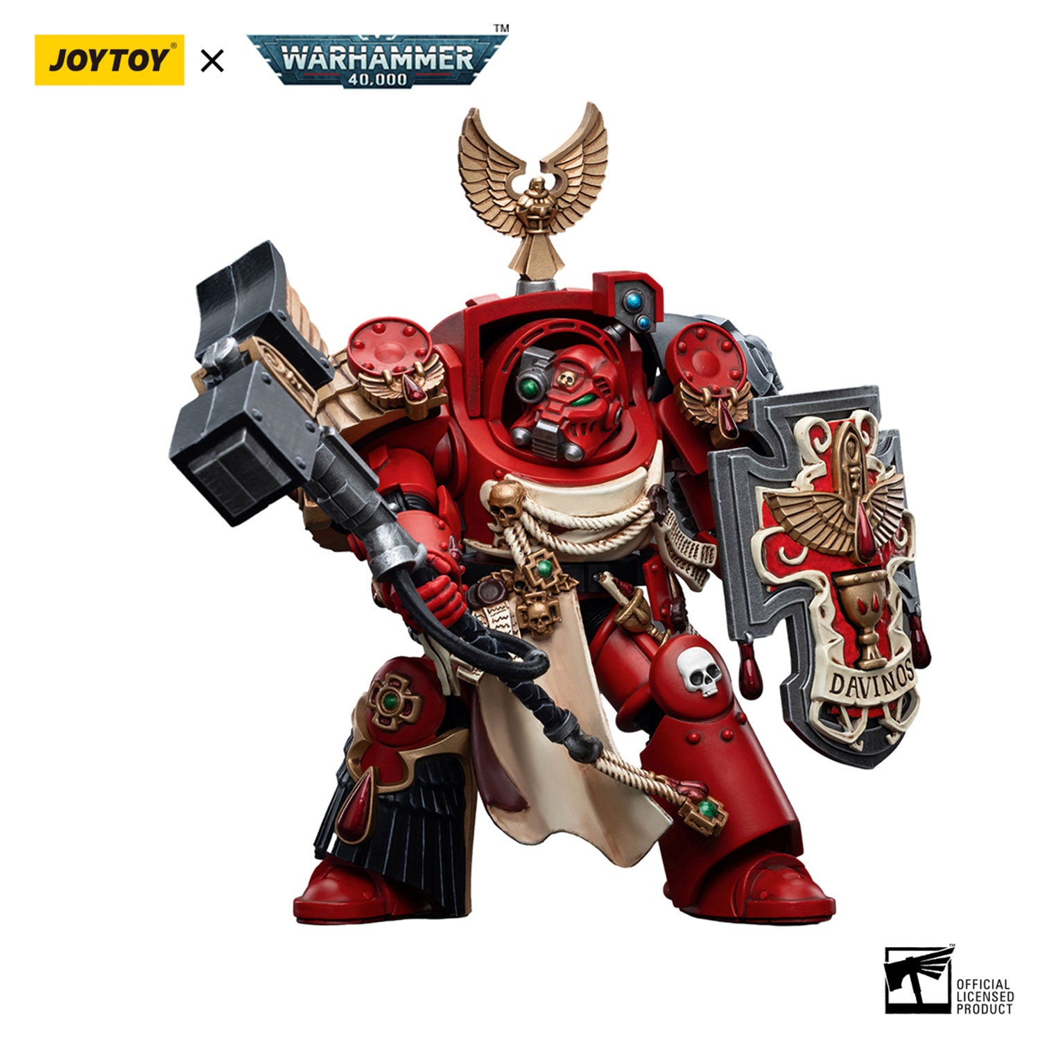 JOYTOY Warhammer 40K Blood Angels Assault Terminators Brother Davinos figure