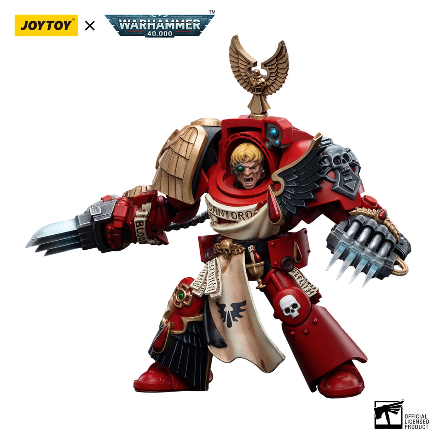 JOYTOY Warhammer 40K Blood Angels Assault Terminators Sergeant Santoro figure