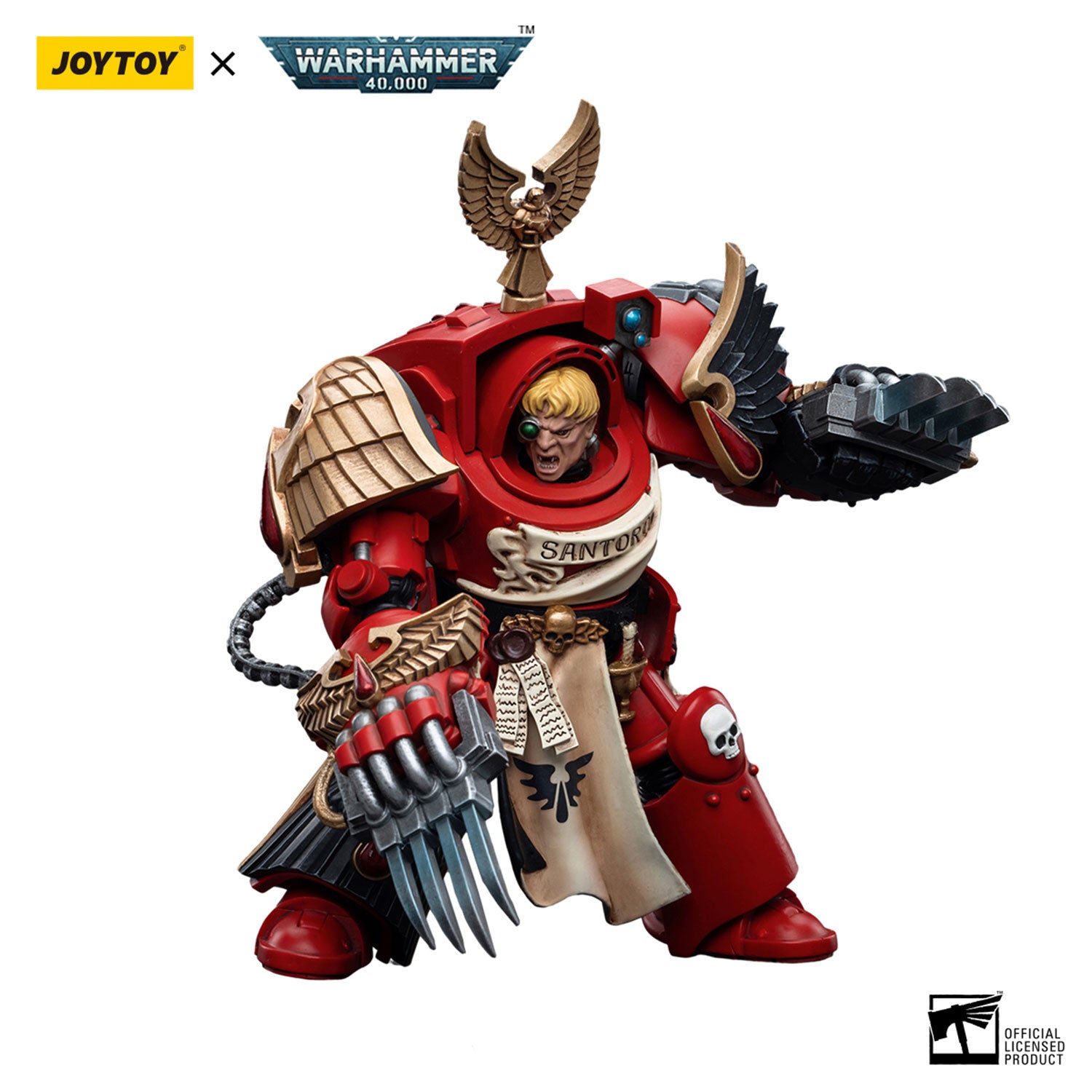 JOYTOY Warhammer 40K Blood Angels Assault Terminators Sergeant Santoro figure