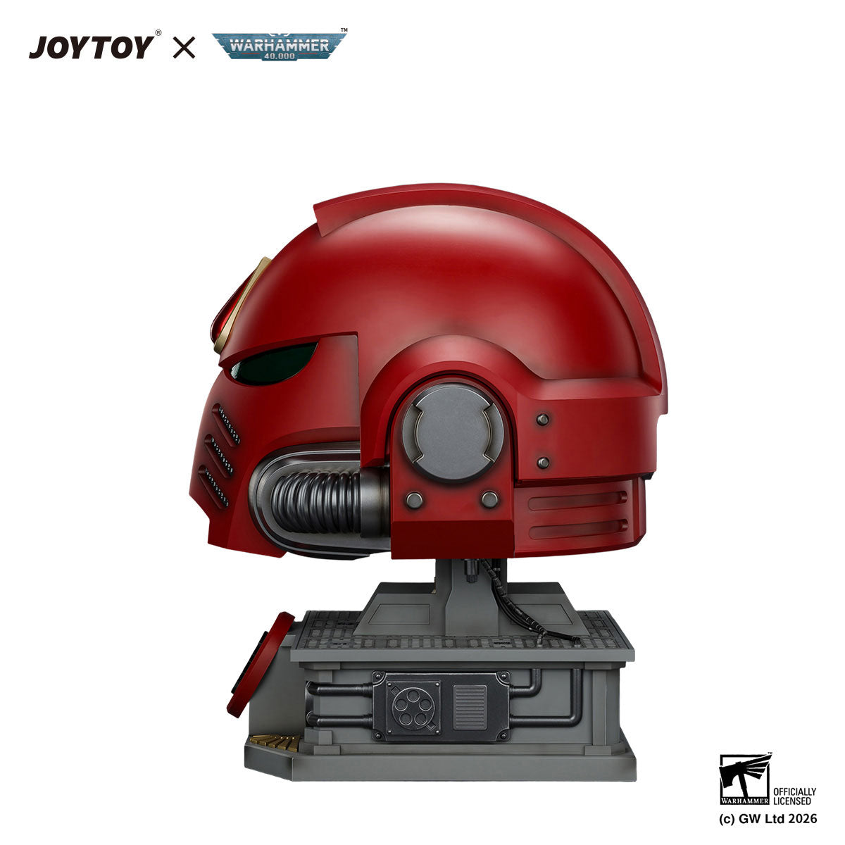 JOYTOY Warhammer 40K Blood Angels MkX Helmet & Display Stand figure