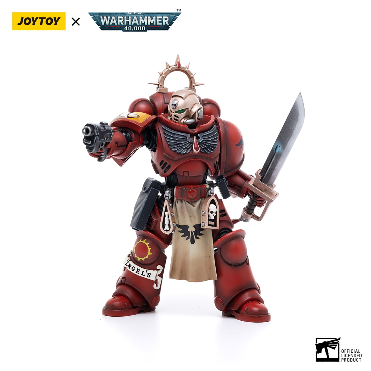 JOYTOY Warhammer 40K Blood Angels Primaris Lieutenant Tolmeron figure