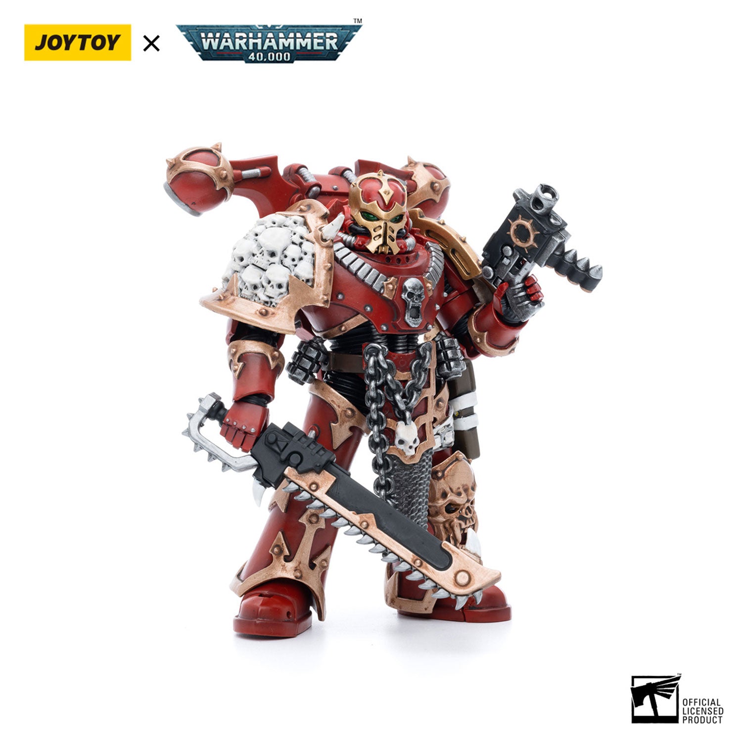 JOYTOY Warhammer 40K Chaos Space Marines Crimson Slaughter Brother Maganar figure