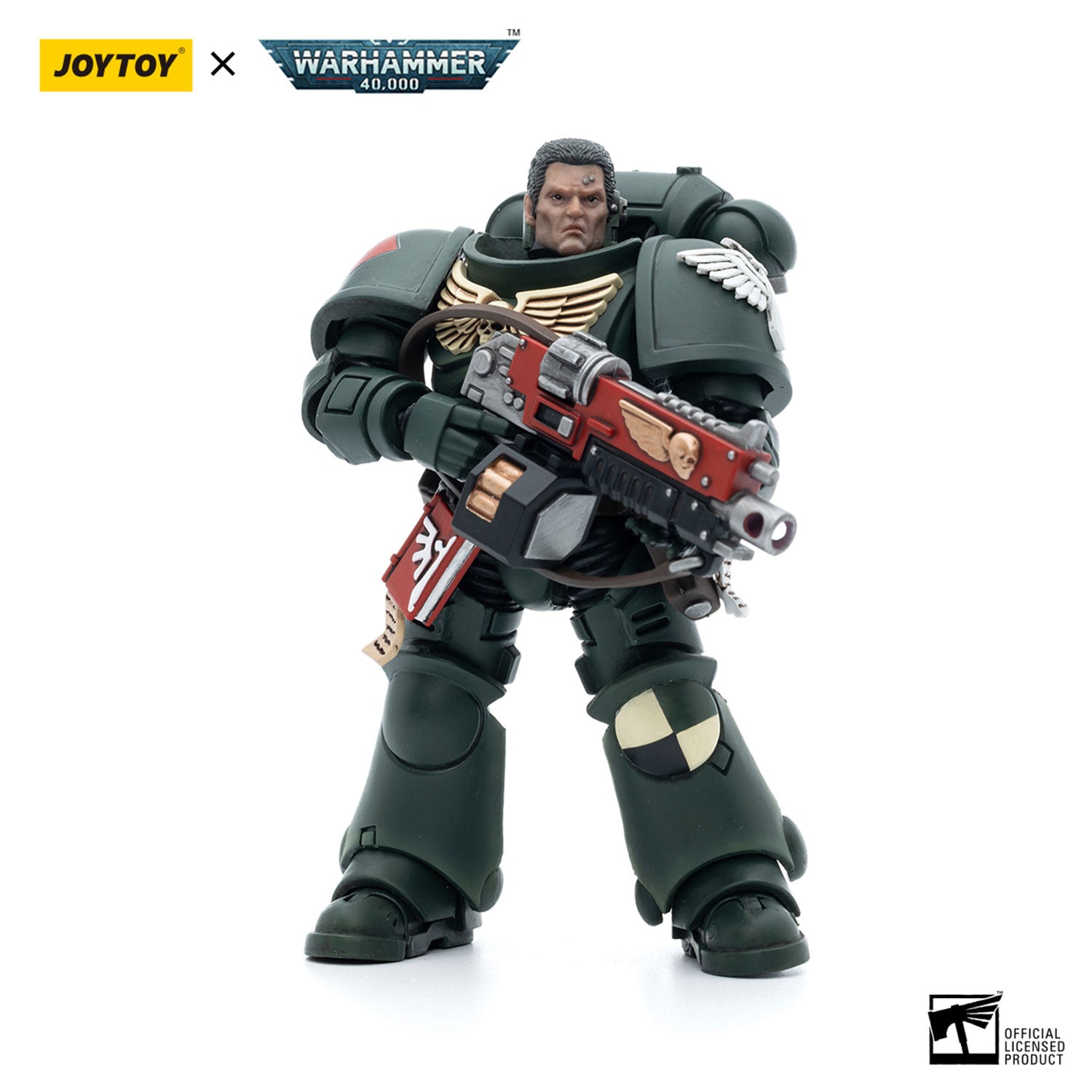 JOYTOY Warhammer 40K Dark Angels Intercessors Brother Ashar figure