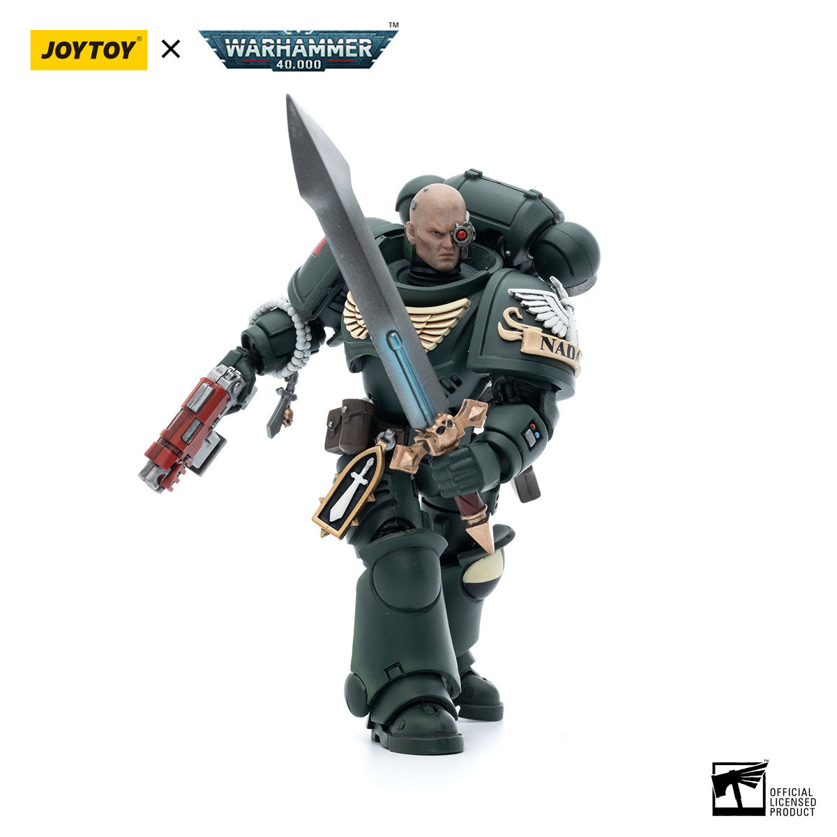 JOYTOY Warhammer 40K Dark Angels Intercessors Brother Nadael figure