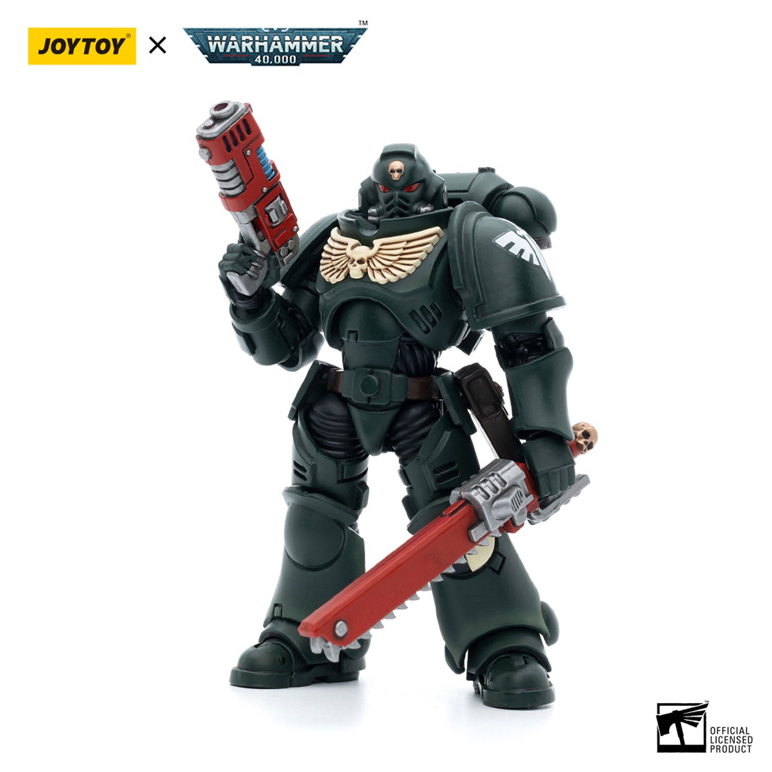 JOYTOY Warhammer 40K Dark Angels Intercessors Sergeant Caslan figure