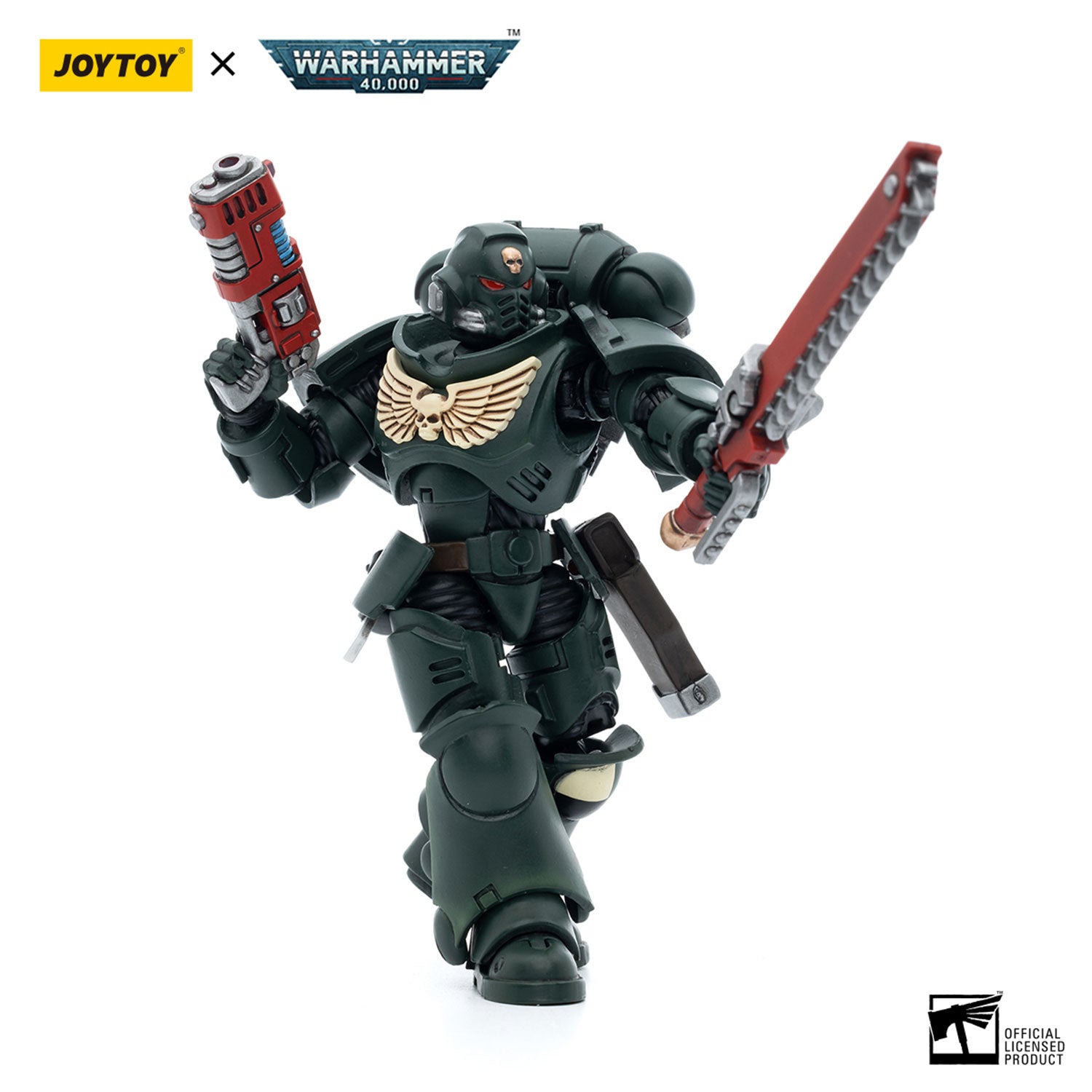 JOYTOY Warhammer 40K Dark Angels Intercessors Sergeant Caslan figure
