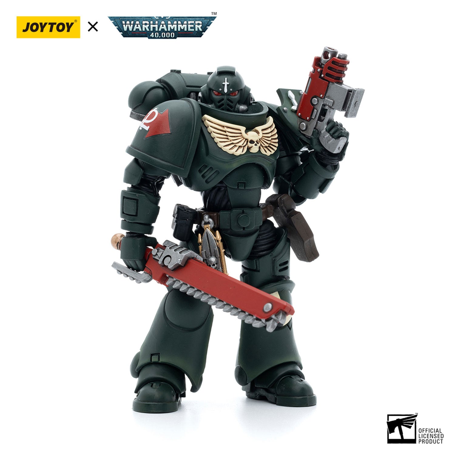 JOYTOY Warhammer 40K Dark Angels Intercessors Sergeant Rakiel figure