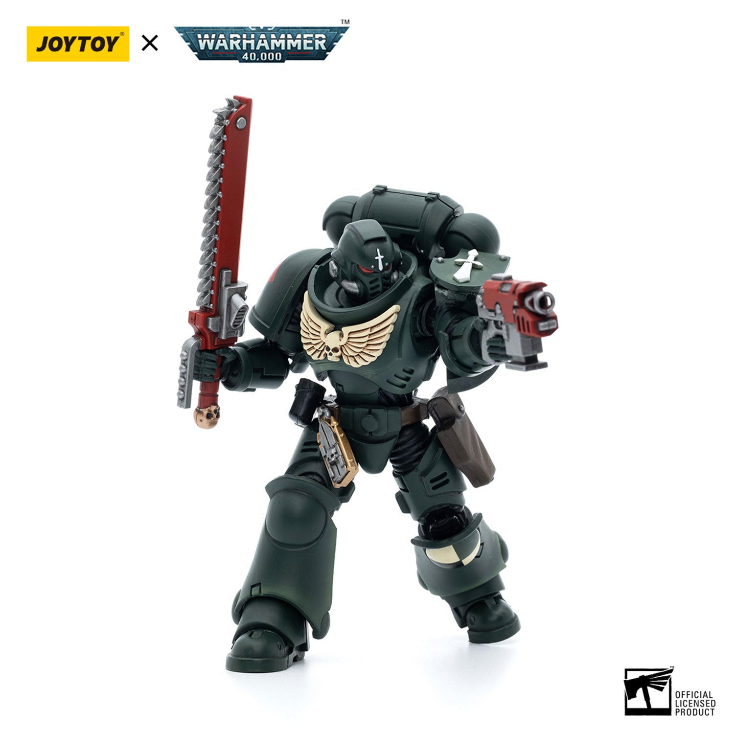 JOYTOY Warhammer 40K Dark Angels Intercessors Sergeant Rakiel figure