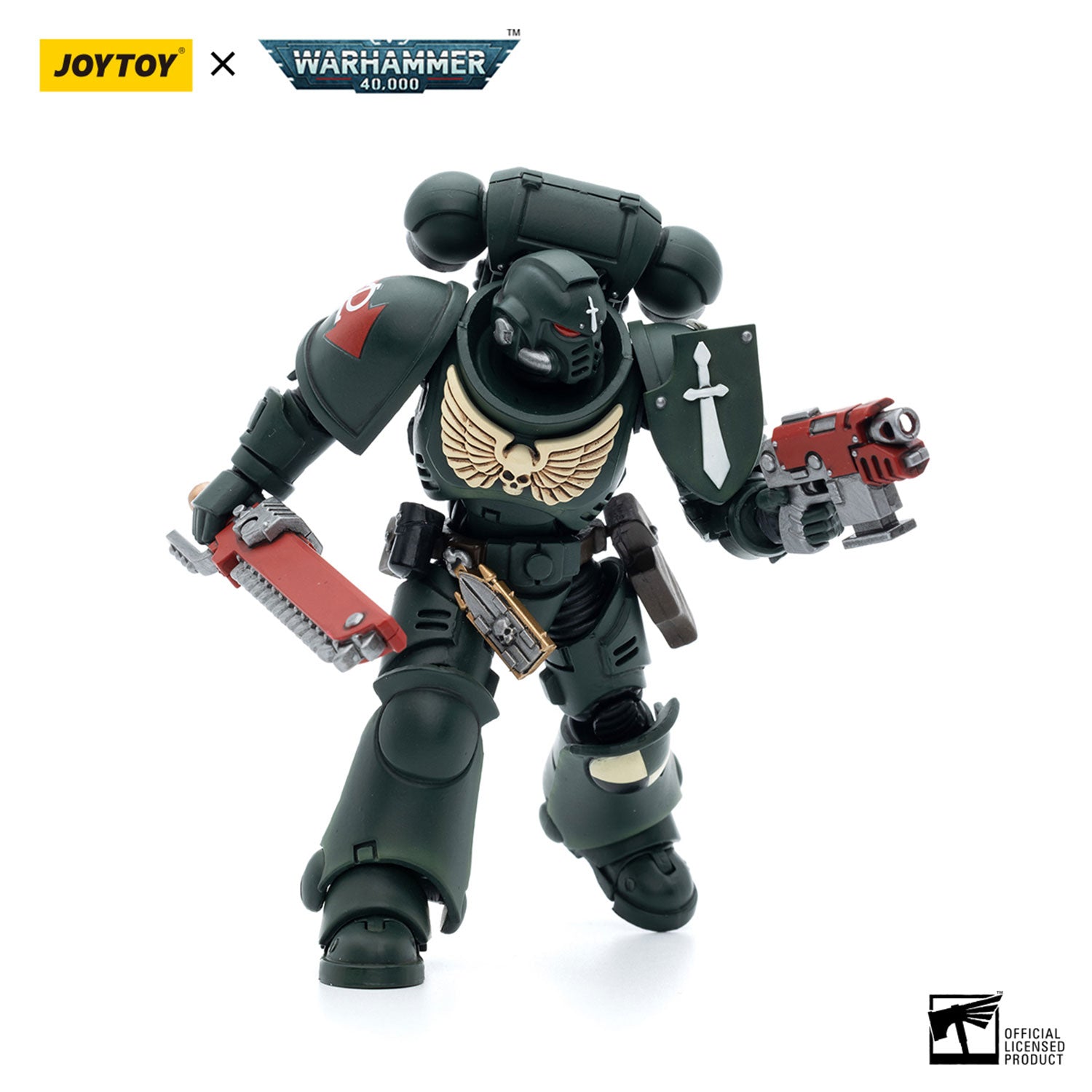 JOYTOY Warhammer 40K Dark Angels Intercessors Sergeant Rakiel figure