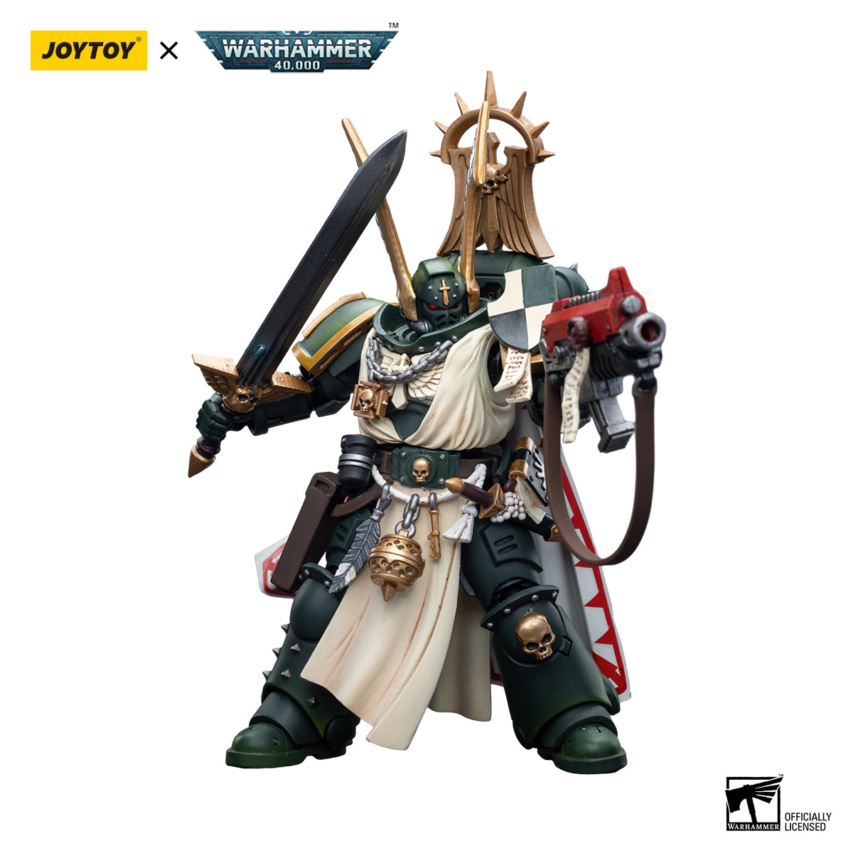 JOYTOY Warhammer 40K Dark Angels Master Lazarus figure