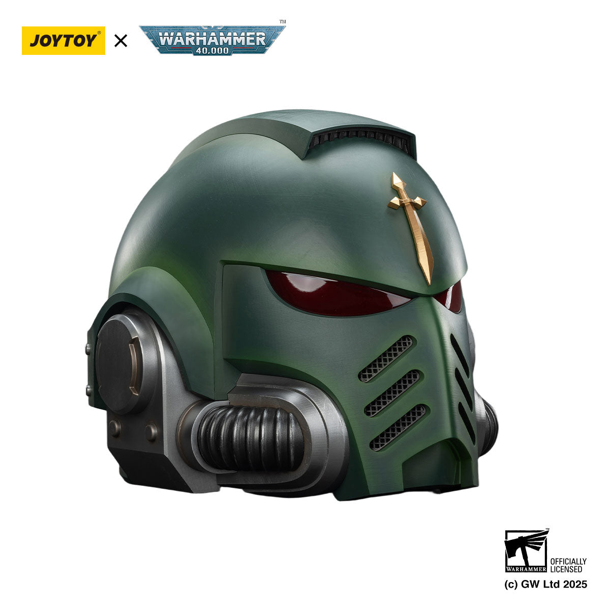 JOYTOY Warhammer 40K Dark Angels MkX Helmet & Display Stand figure