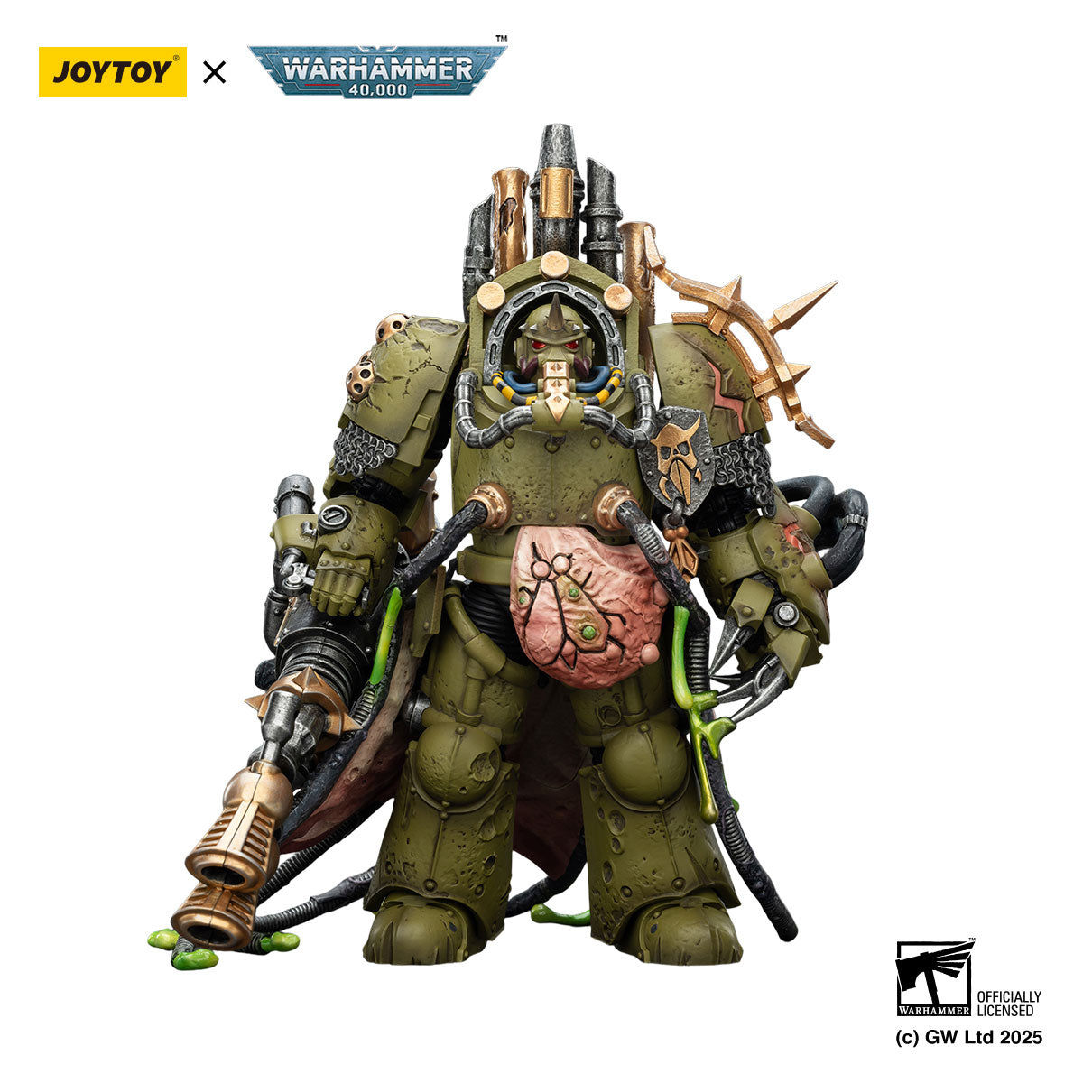 JOYTOY Warhammer 40K Death Guard Lord of Virulence figure