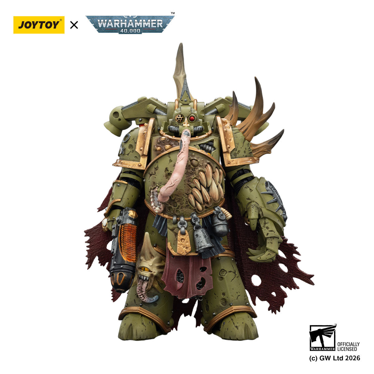 JOYTOY Warhammer 40K Death Guard Plague Marine Champion figure