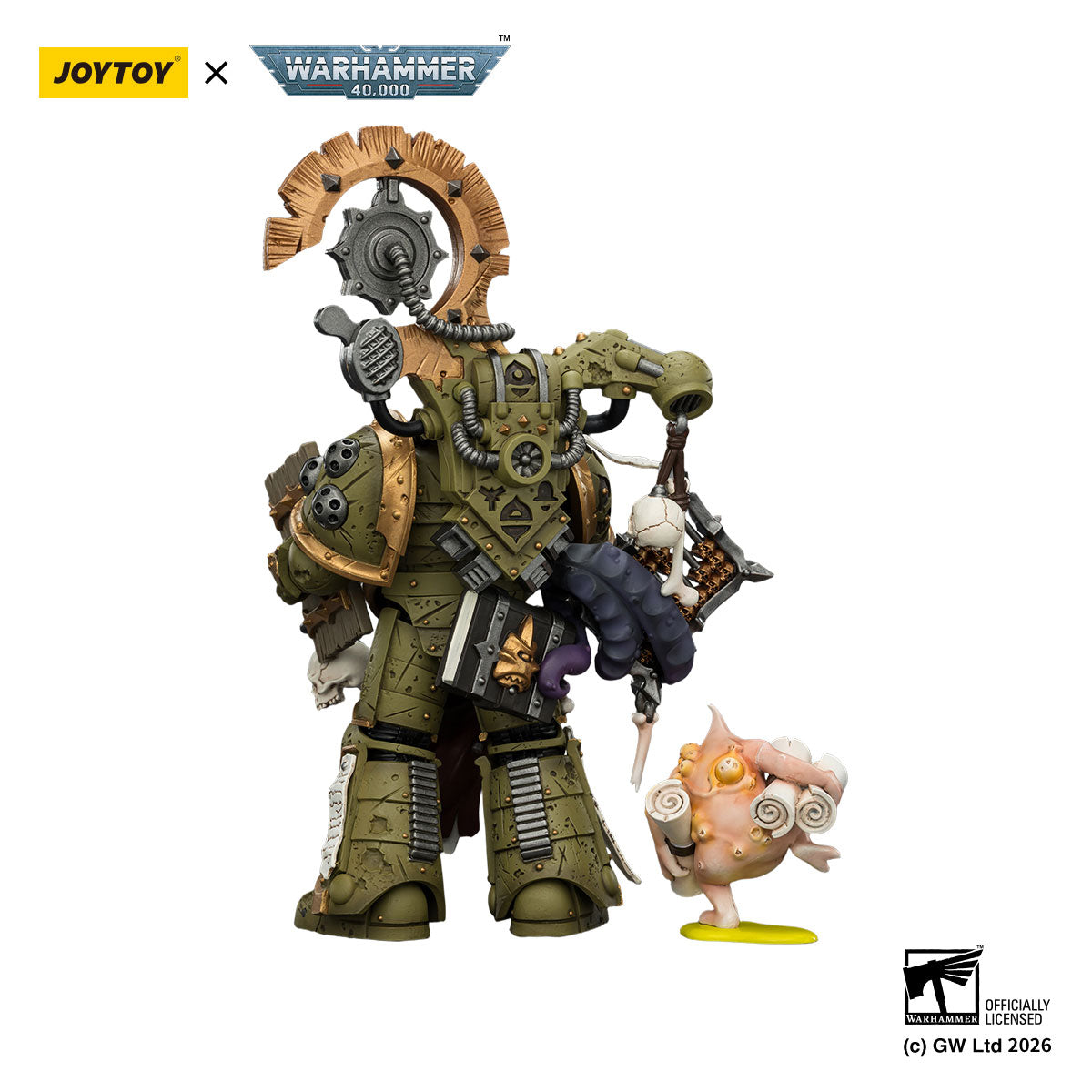 JOYTOY Warhammer 40K Death Guard Tallyman figure