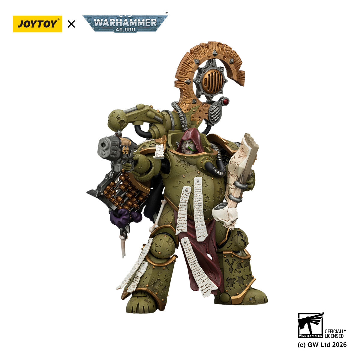 JOYTOY Warhammer 40K Death Guard Tallyman figure
