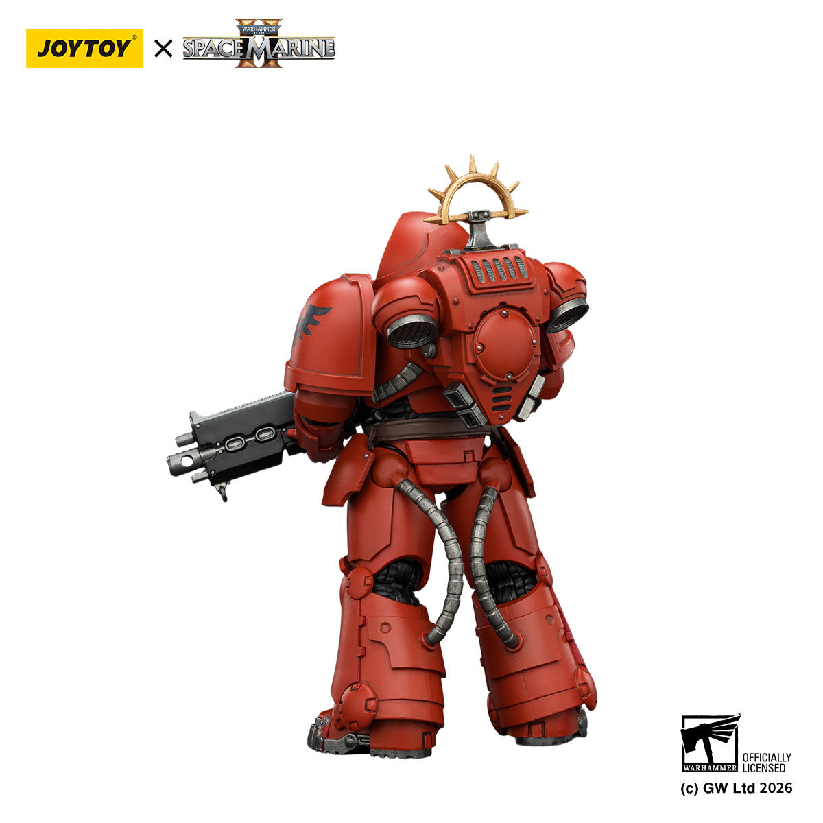 JOYTOY Warhammer 40K Space Marine 2 Blood Angels Game Edition Blood Angels Heavy Intercessor figure