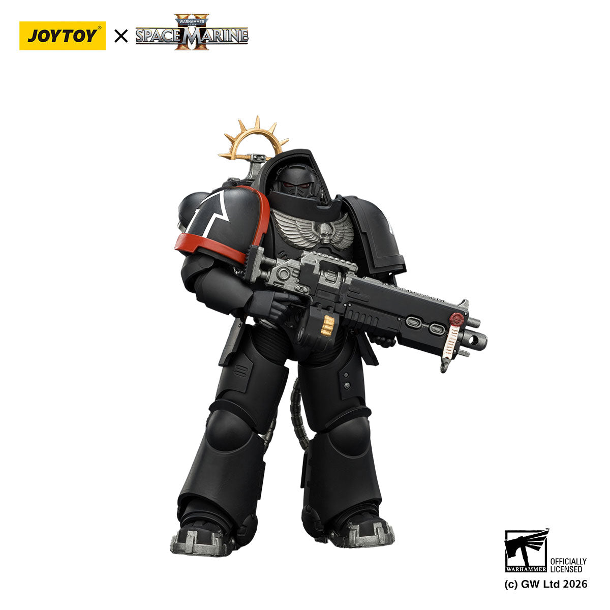 JOYTOY Warhammer 40K Space Marine 2 Raven Guard Game Edition Raven Guard Heavy Intercessor figure
