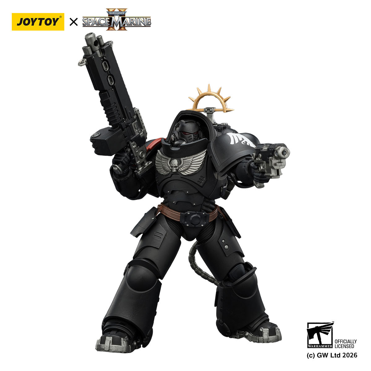 JOYTOY Warhammer 40K Space Marine 2 Raven Guard Game Edition Raven Guard Heavy Intercessor figure