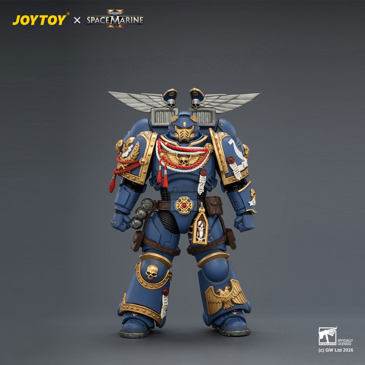 JOYTOY Warhammer 40K Space Marine 2 Ultramarines Game Edition Ultramarines Assault Intercessor figure