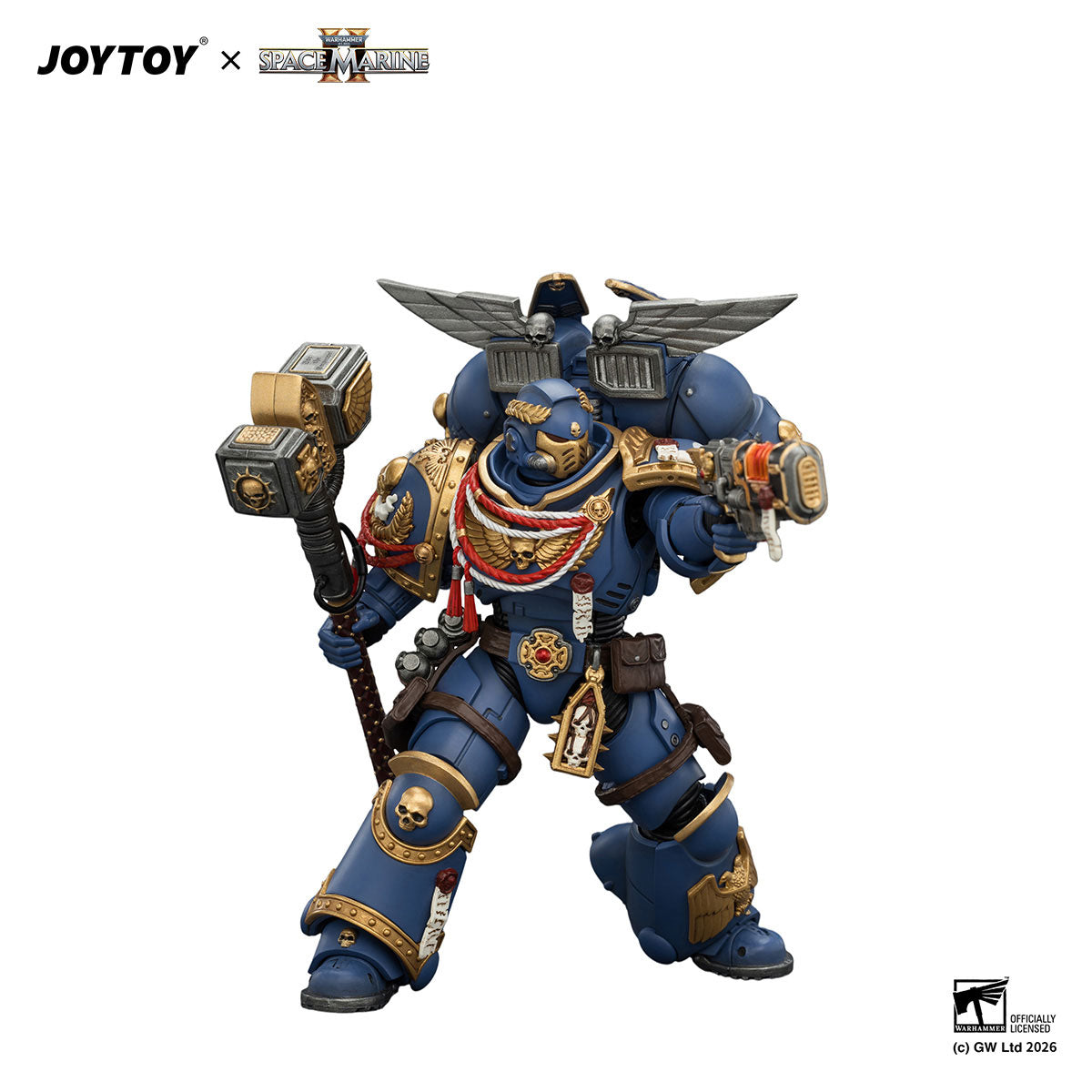 JOYTOY Warhammer 40K Space Marine 2 Ultramarines Game Edition Ultramarines Assault Intercessor figure