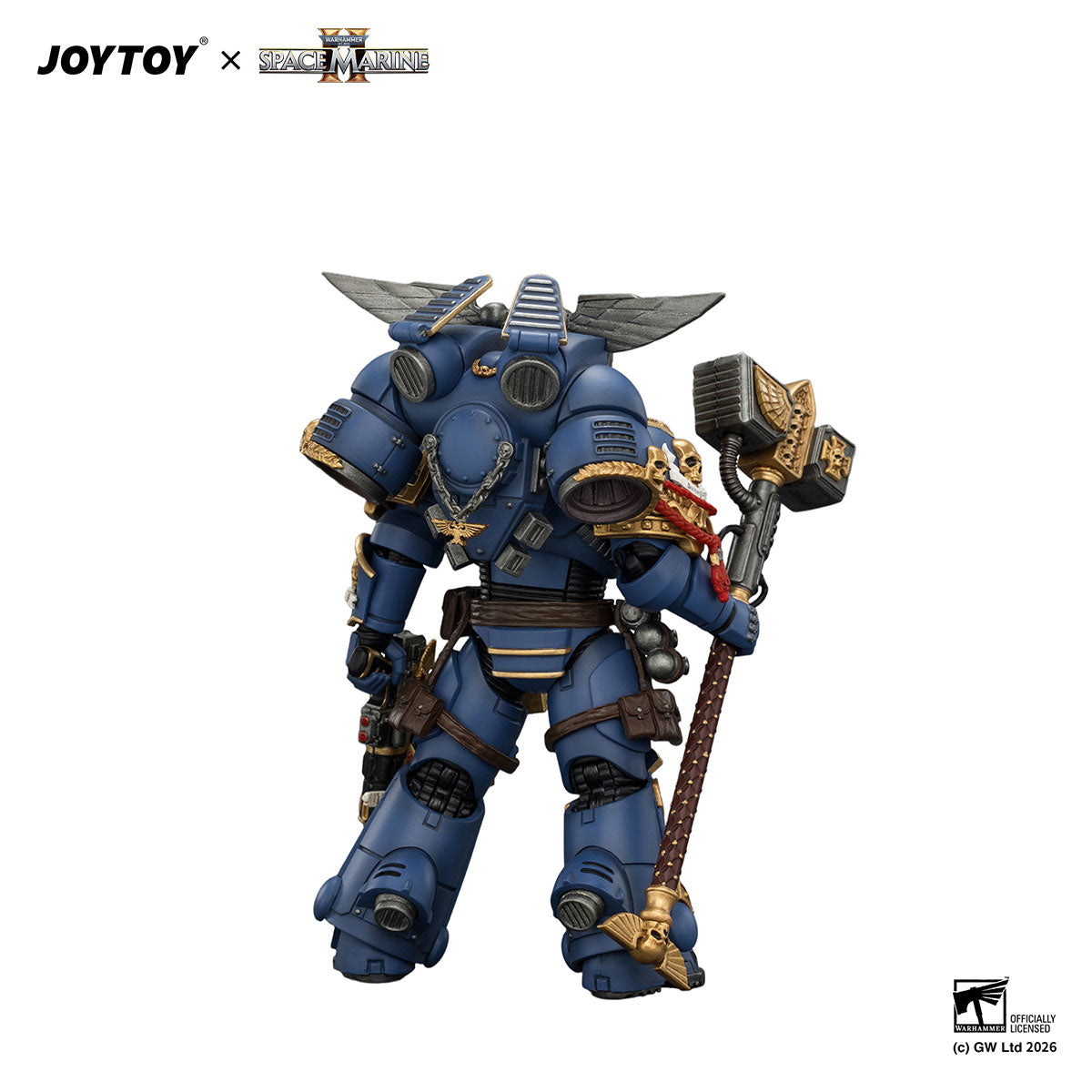 JOYTOY Warhammer 40K Space Marine 2 Ultramarines Game Edition Ultramarines Assault Intercessor figure