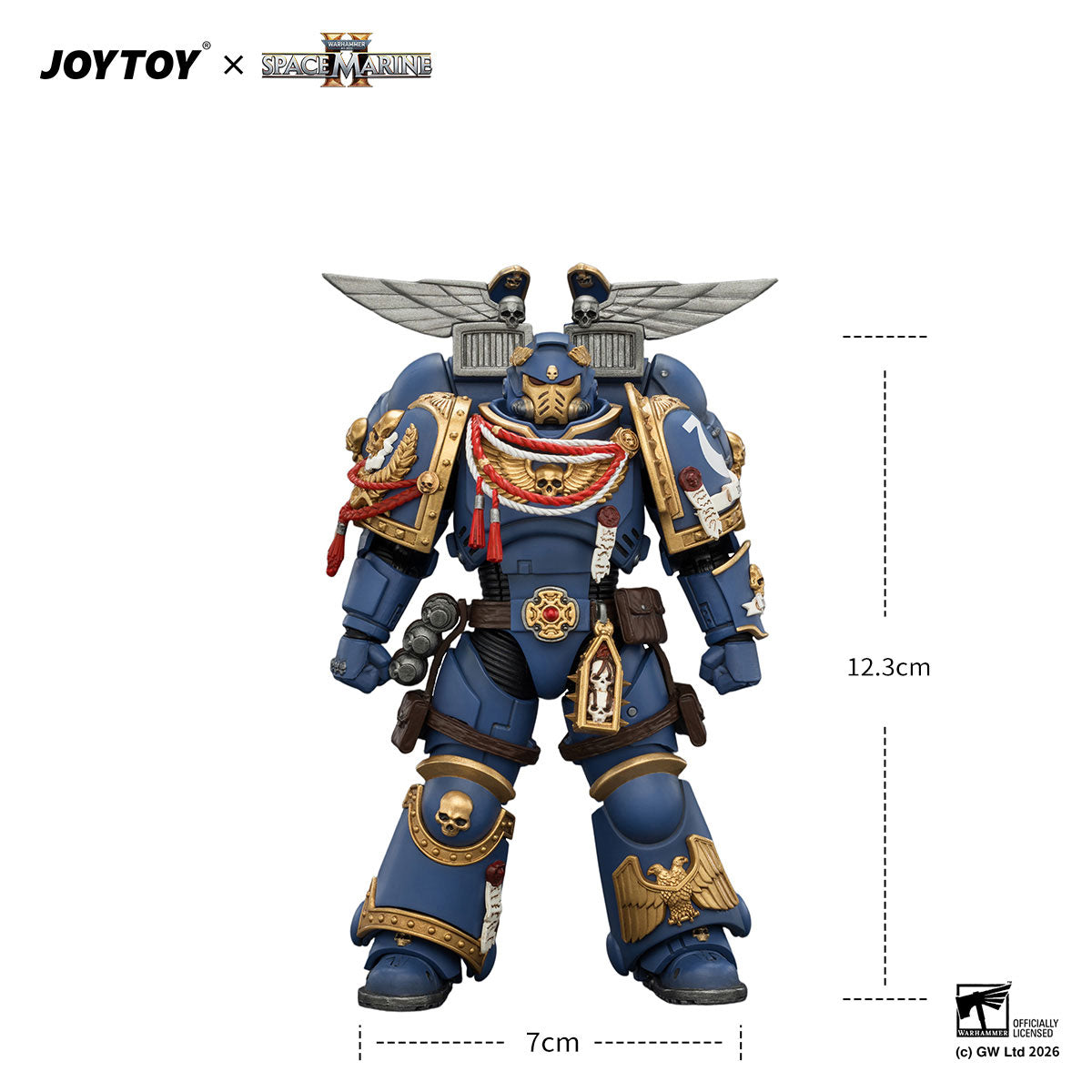 JOYTOY Warhammer 40K Space Marine 2 Ultramarines Game Edition Ultramarines Assault Intercessor figure
