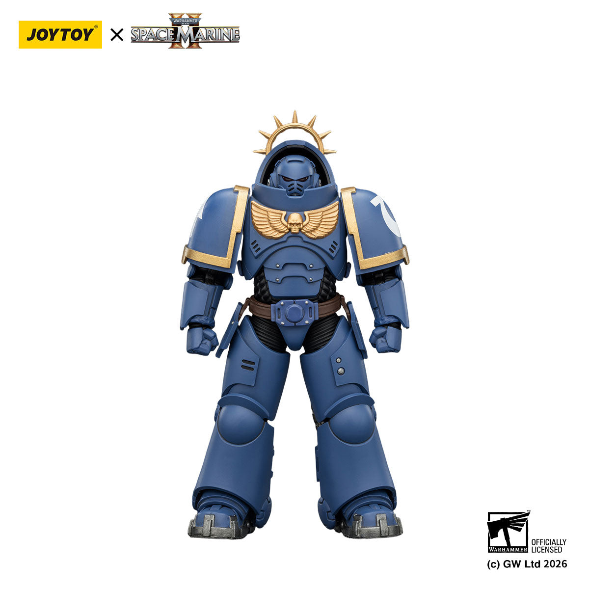 JOYTOY Warhammer 40K Space Marine 2 Ultramarines Game Edition Ultramarines Heavy Intercessor figure