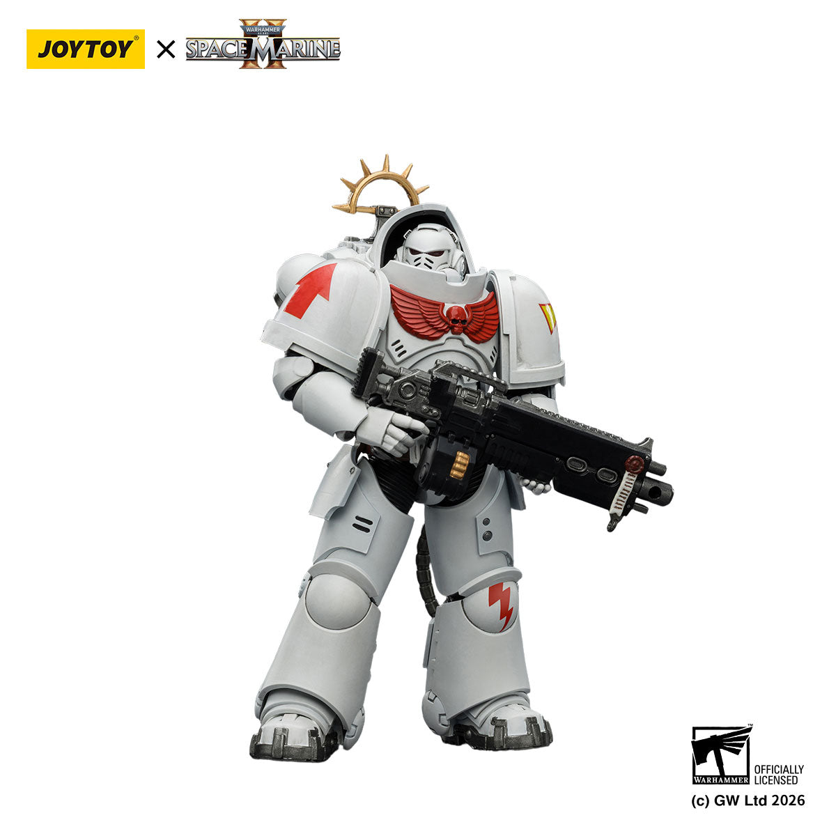JOYTOY Warhammer 40K Space Marine 2 White Scars Game Edition White Scars Heavy Intercessor figure
