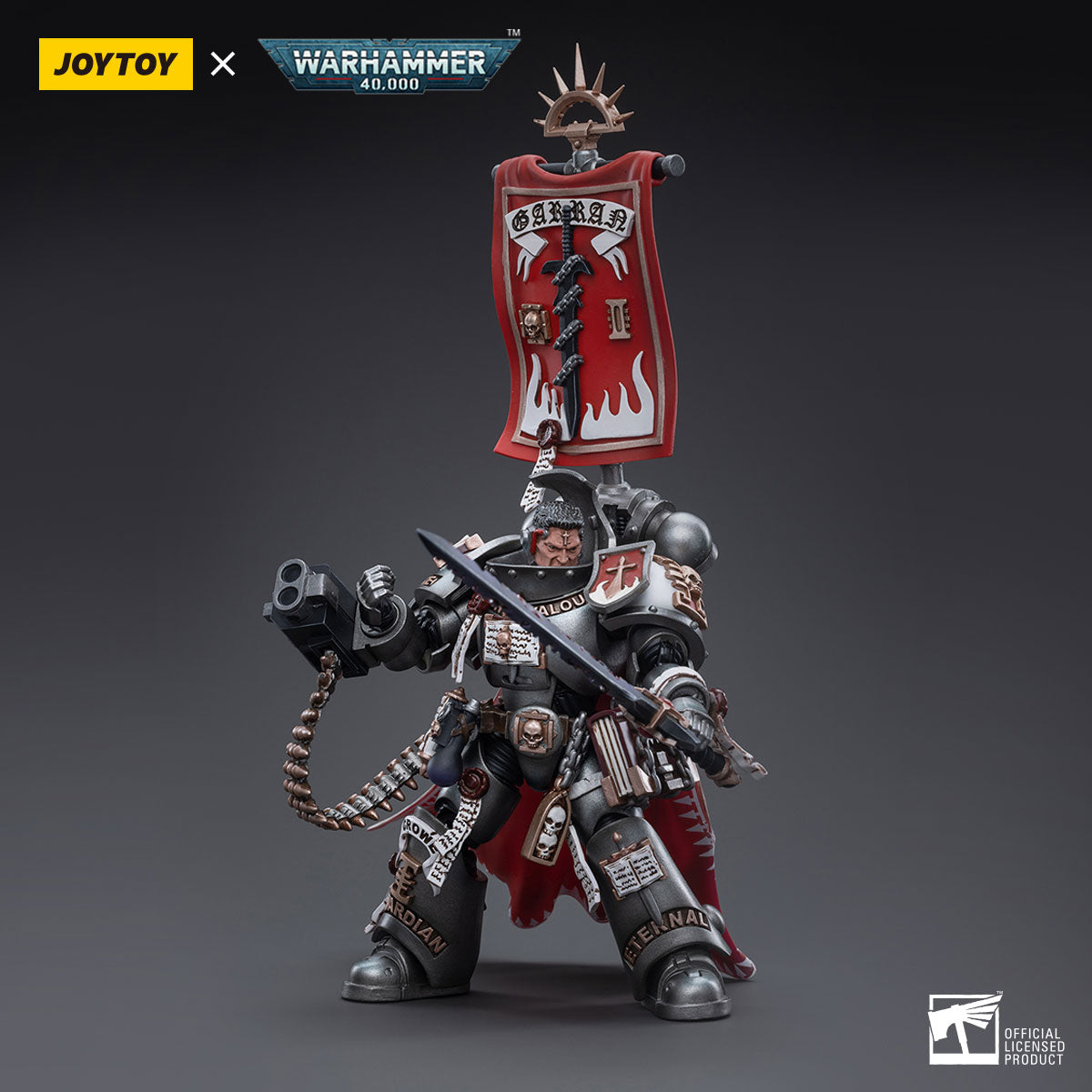 JOYTOY Warhammer 40K Grey Knights Castellan Crowe figure