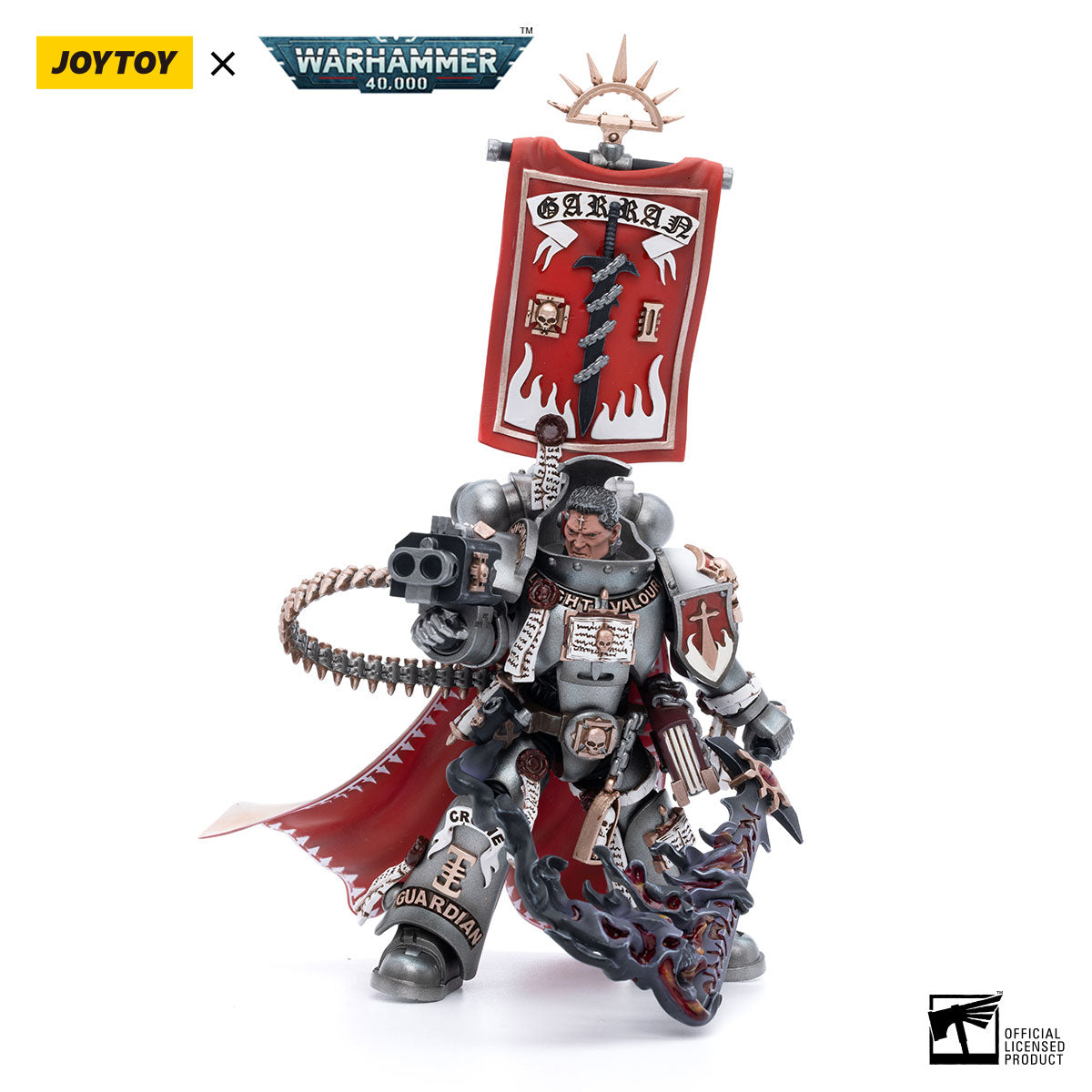 JOYTOY Warhammer 40K Grey Knights Castellan Crowe figure