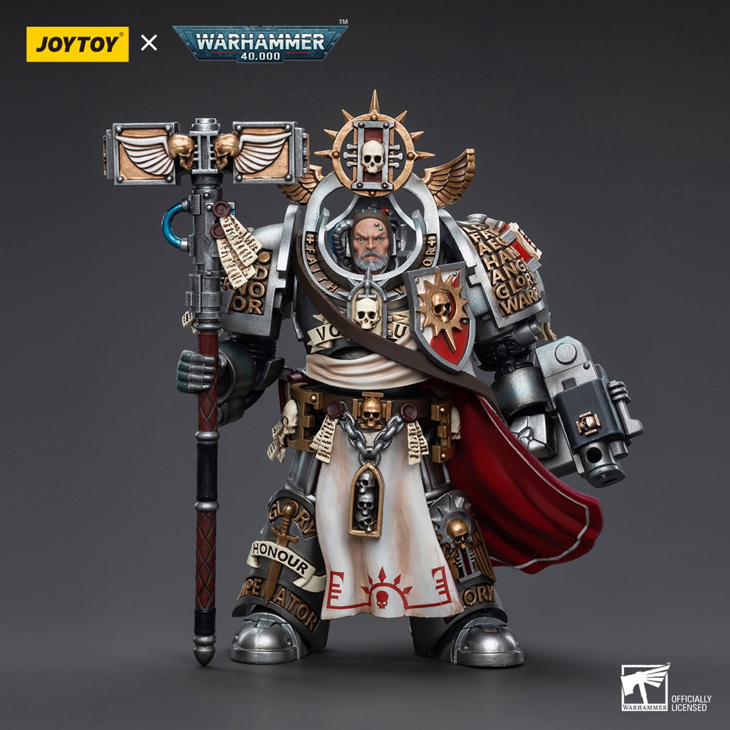 JOYTOY Warhammer 40K Grey Knights Grand Master Voldus figure