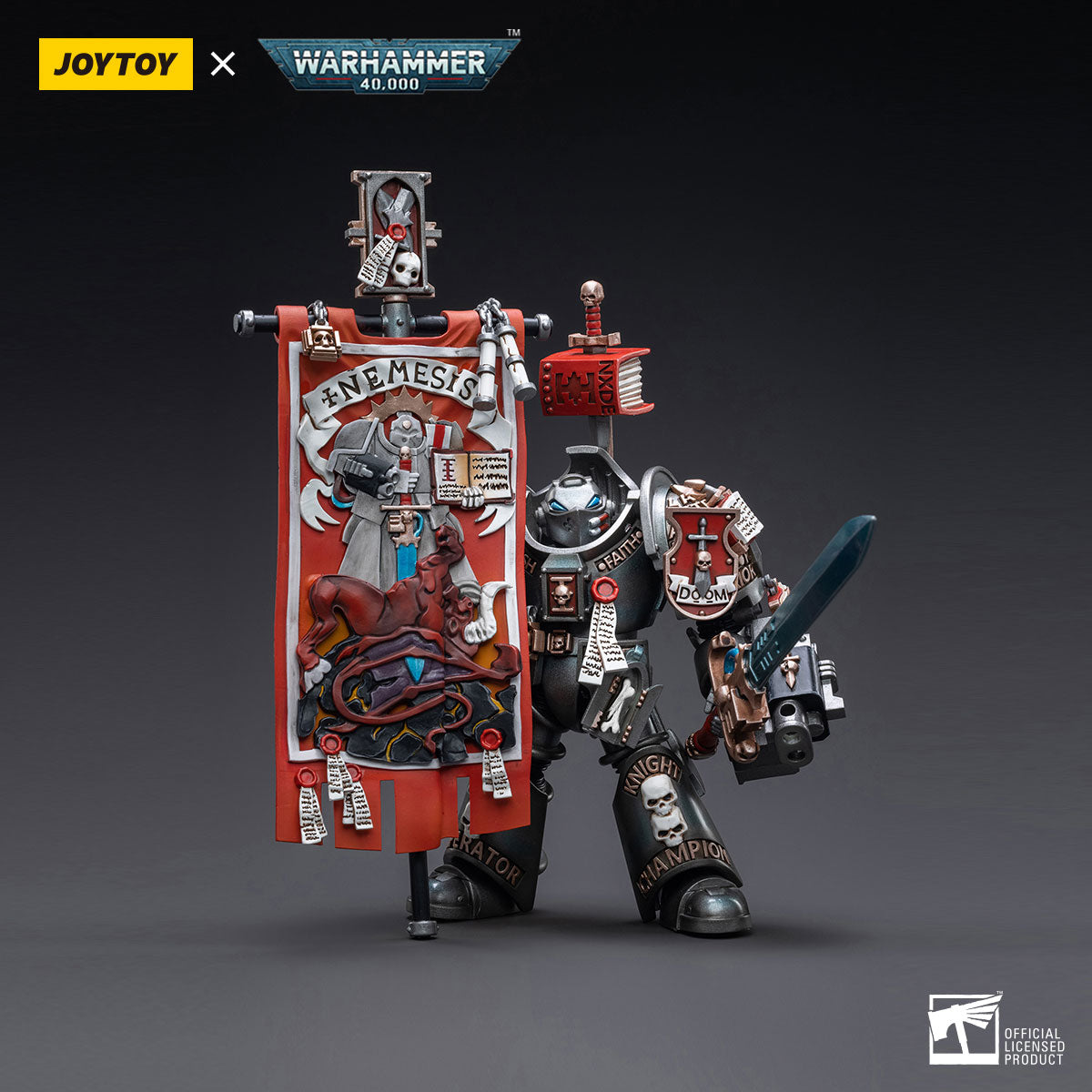 JOYTOY Warhammer 40K Grey Knights Terminator Retius Akantar figure
