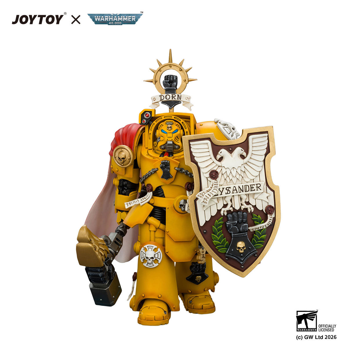 JOYTOY Warhammer 40K Imperial Fists Darnath Lysander figure