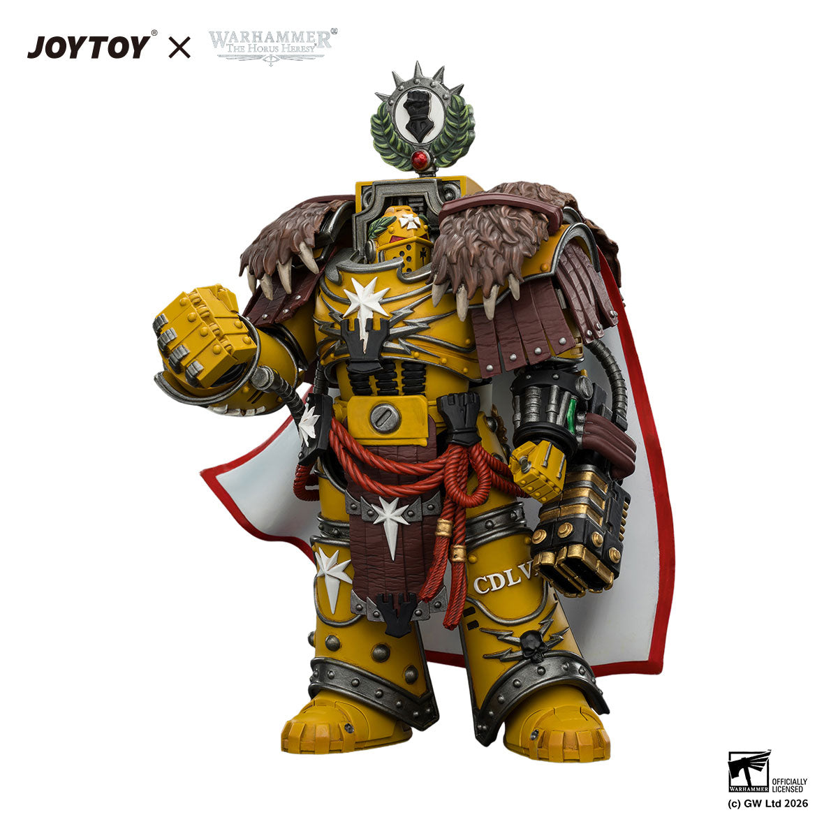 JOYTOY Horus Heresy Imperial Fists Lord Castellan Evander Garrius figure