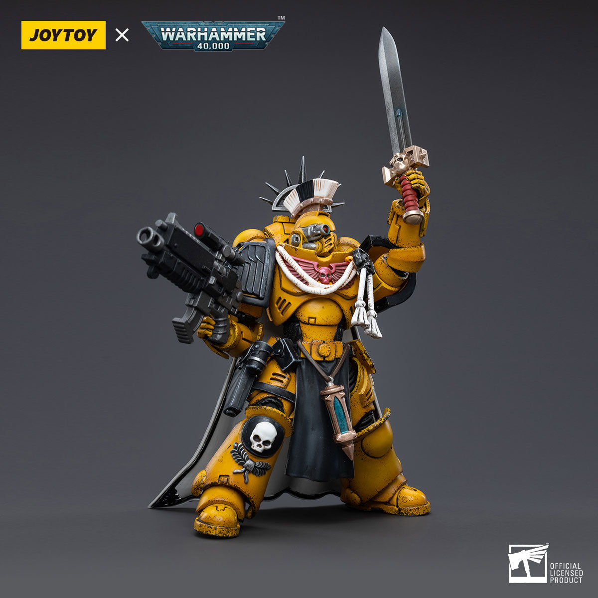 JOYTOY Warhammer 40K Imperial Fists Primaris Captain figure