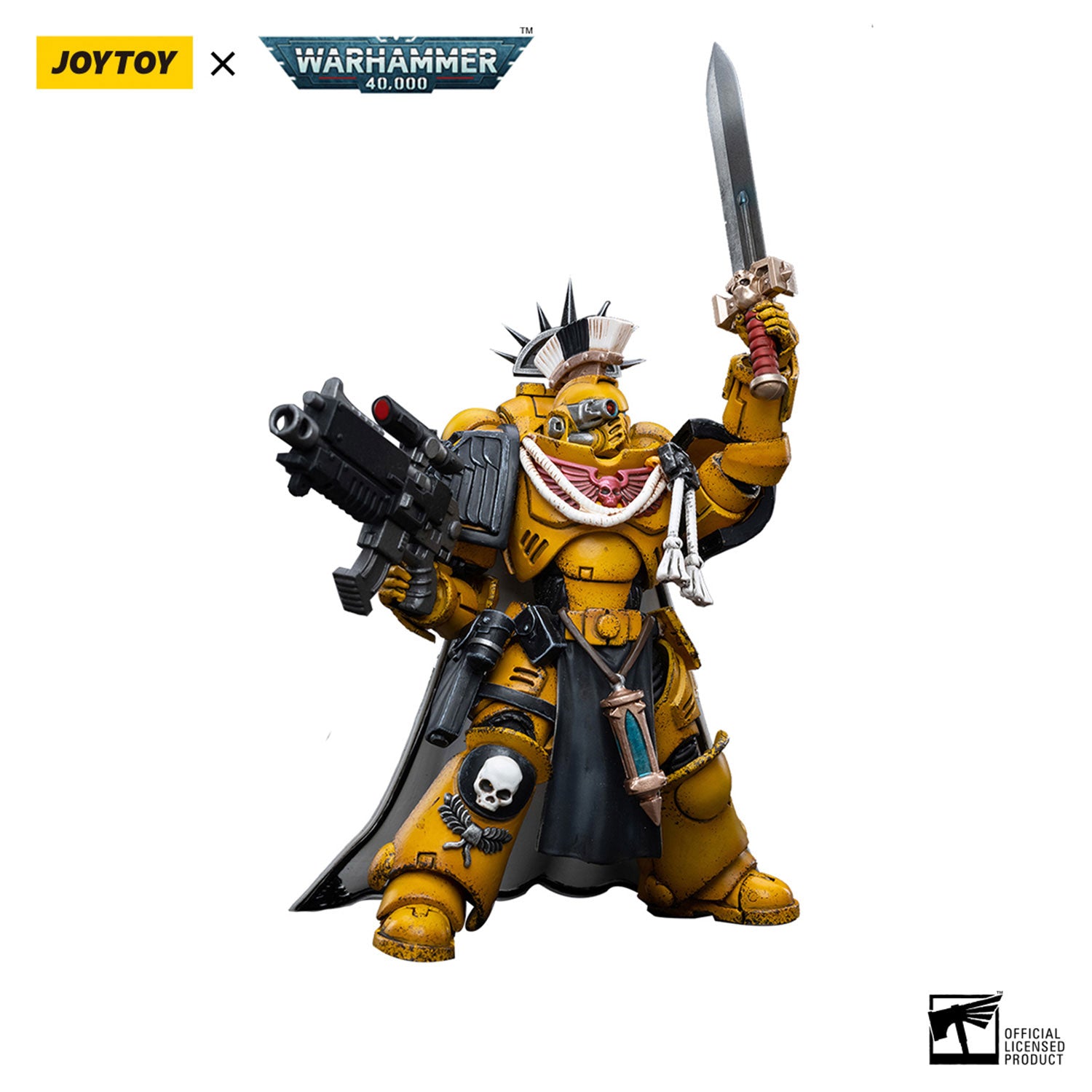 JOYTOY Warhammer 40K Imperial Fists Primaris Captain figure