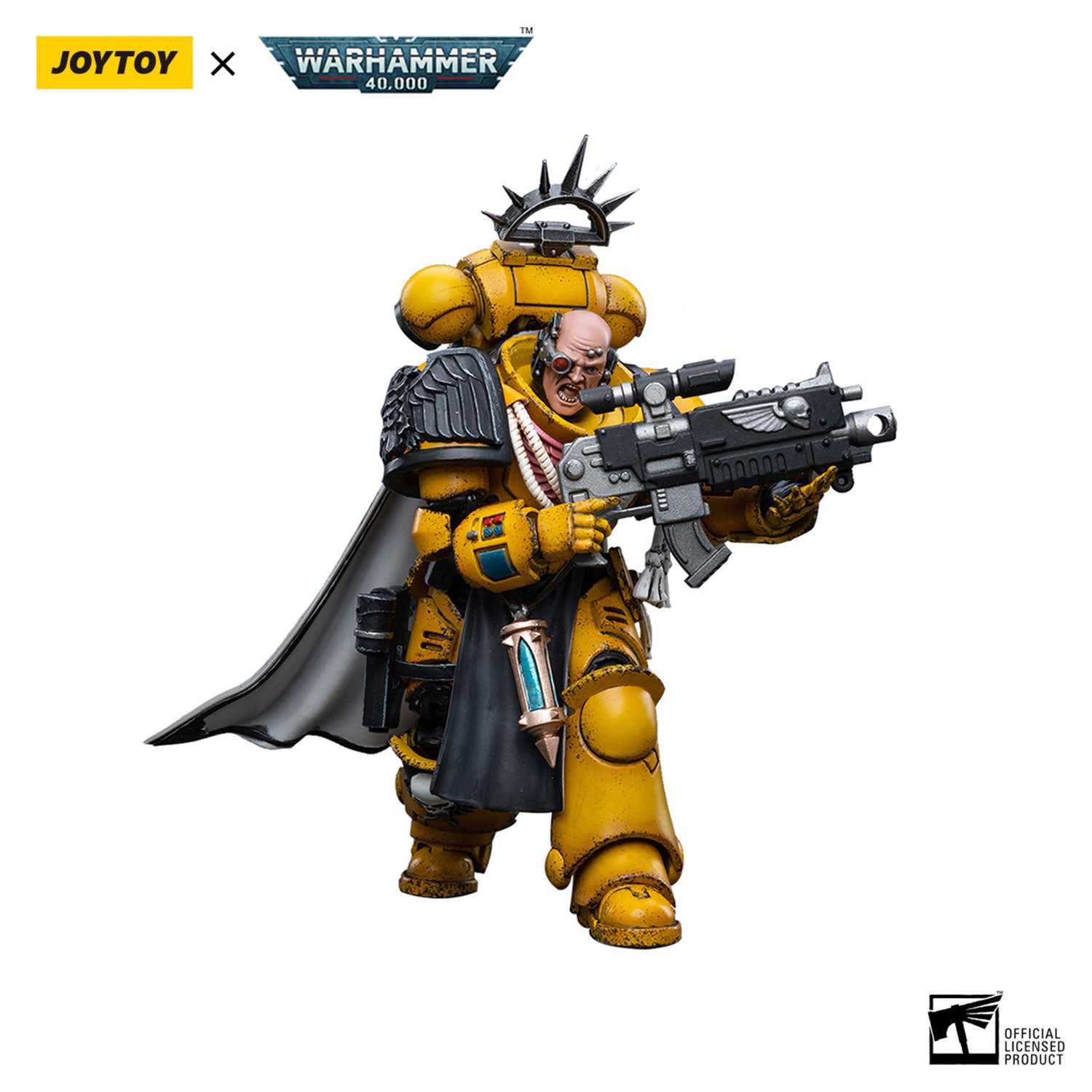 JOYTOY Warhammer 40K Imperial Fists Primaris Captain figure