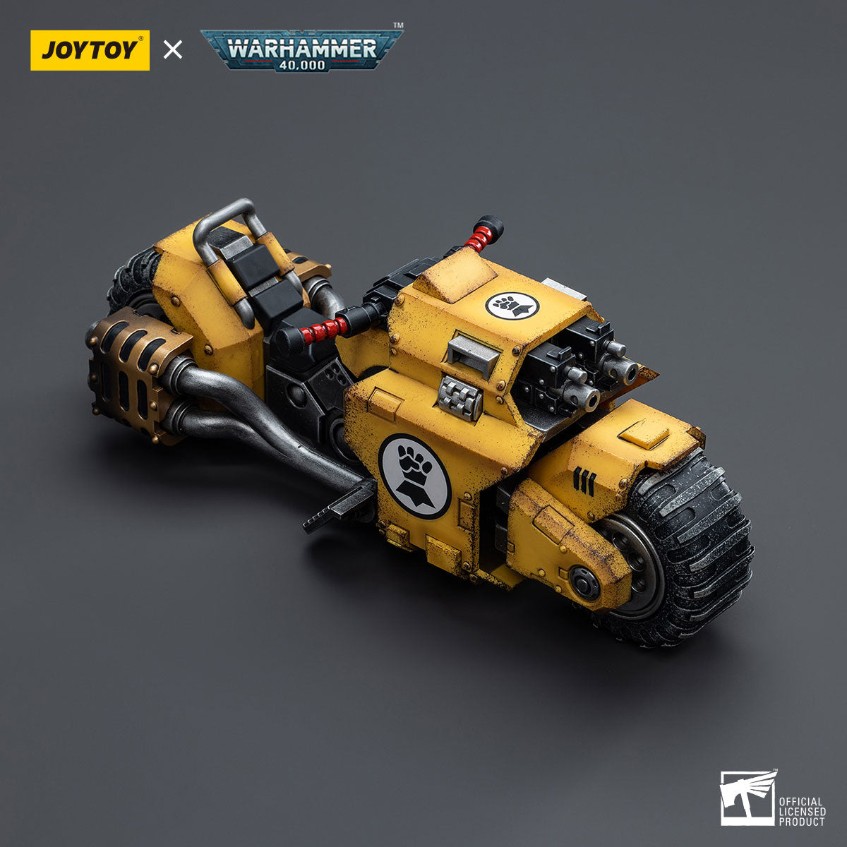 JOYTOY Warhammer 40K Imperial Fists Raider-pattern Combat Bike figure