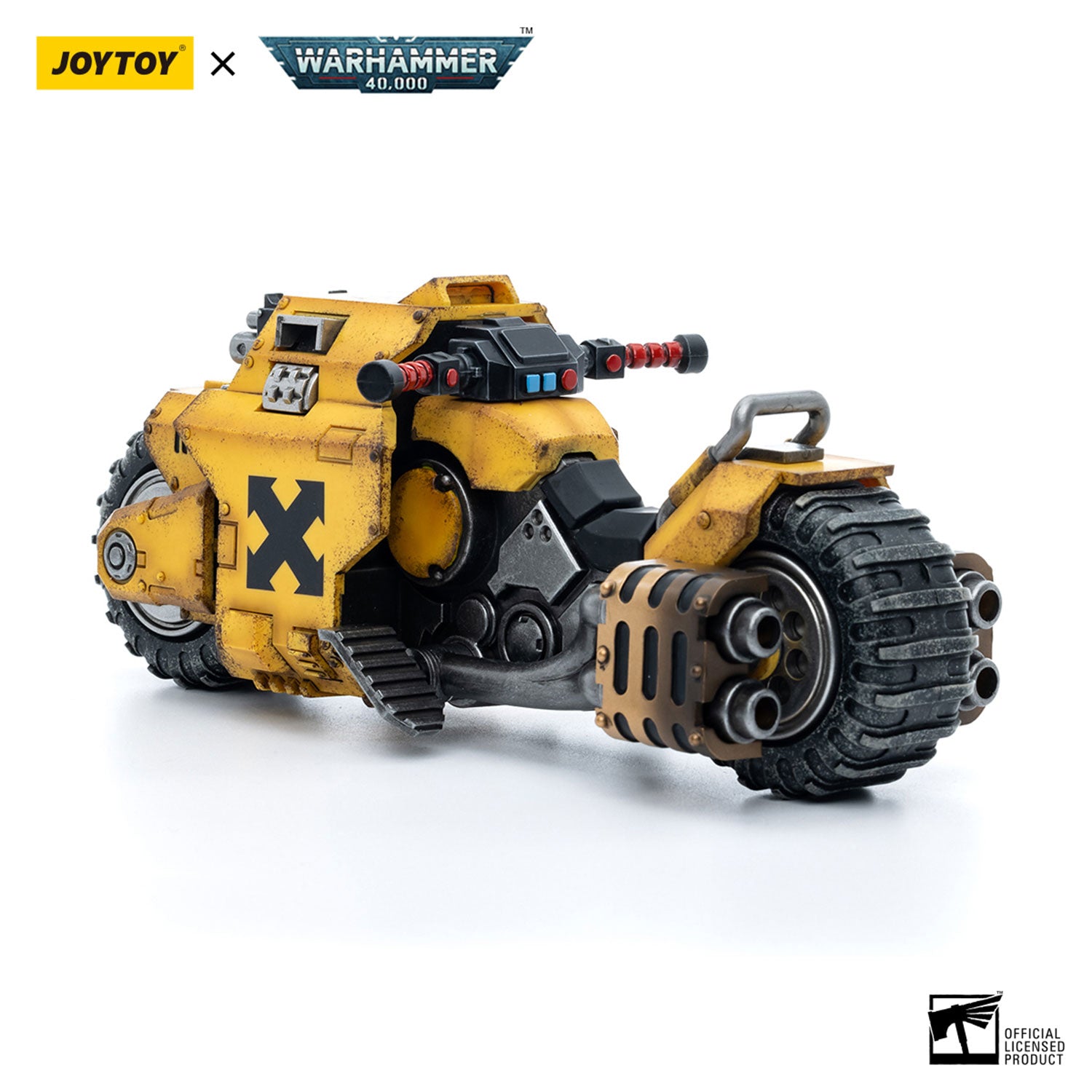 JOYTOY Warhammer 40K Imperial Fists Raider-pattern Combat Bike figure