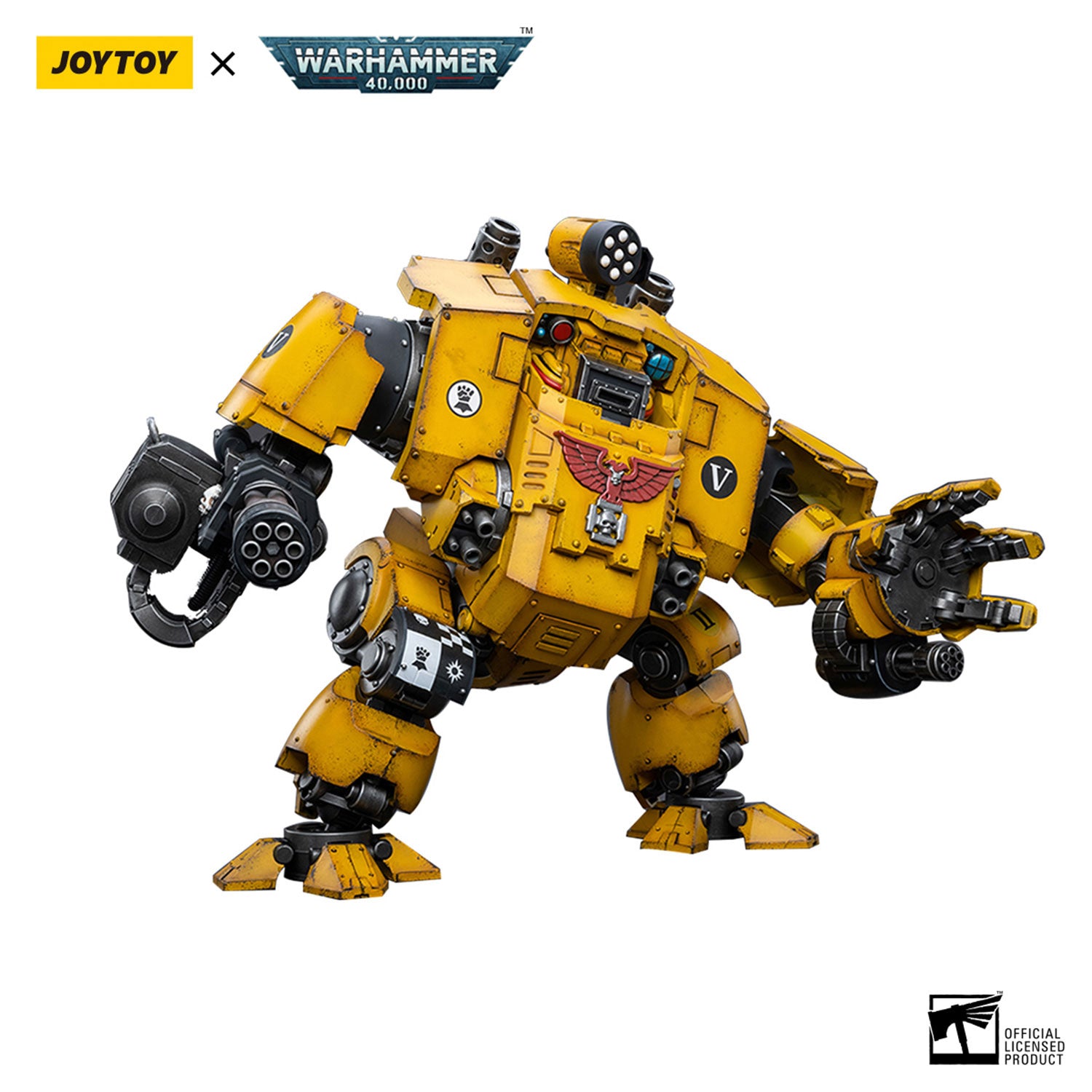 JOYTOY Warhammer 40K Imperial Fists Redemptor Dreadnought figure