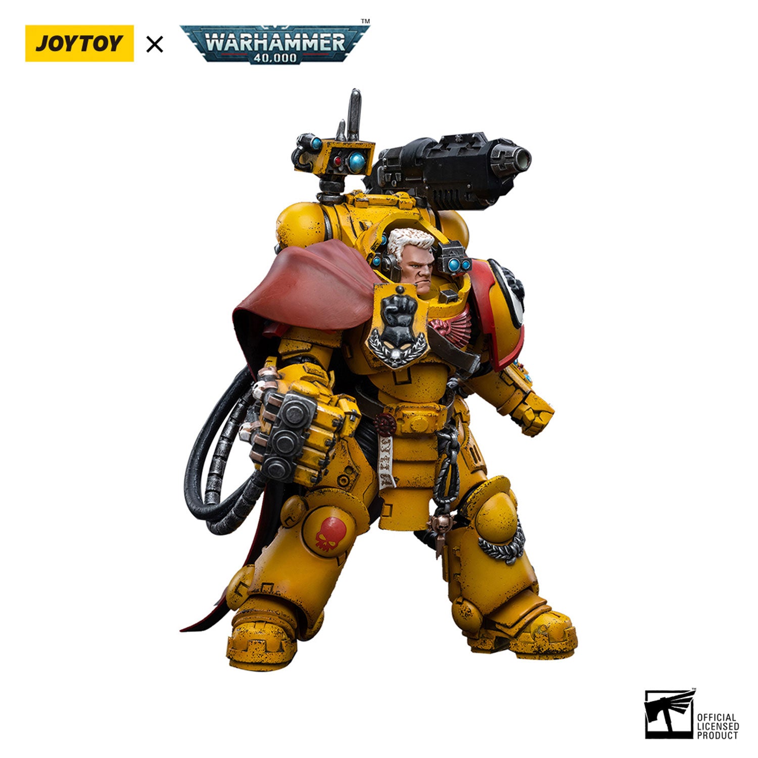 JOYTOY Warhammer 40K Imperial Fists Third Captain Tor Garadon figure