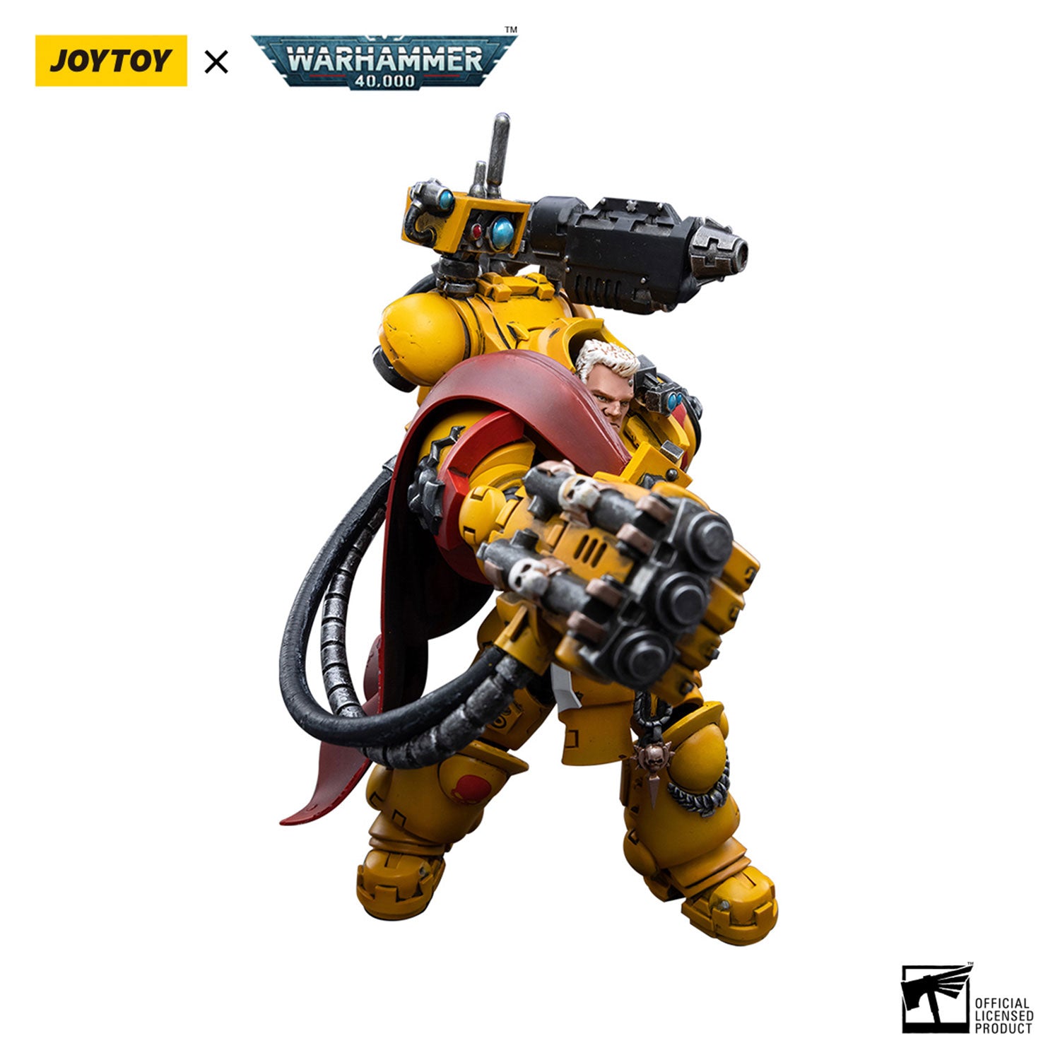 JOYTOY Warhammer 40K Imperial Fists Third Captain Tor Garadon figure