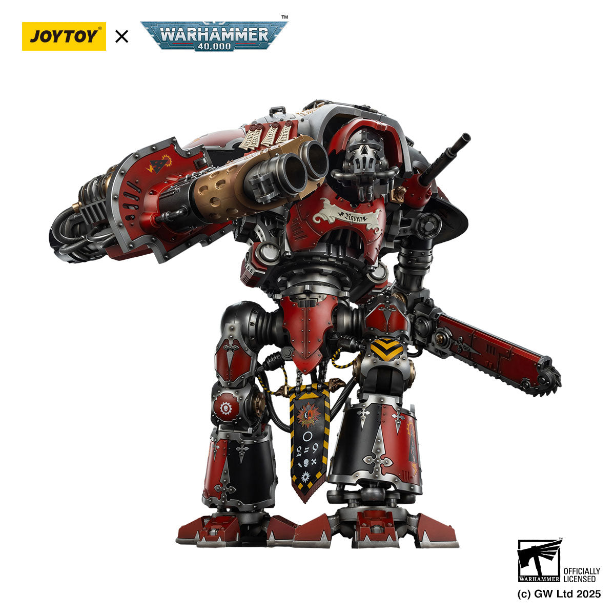 JOYTOY Warhammer 40K Imperial Knights House Raven Knight Errant figure