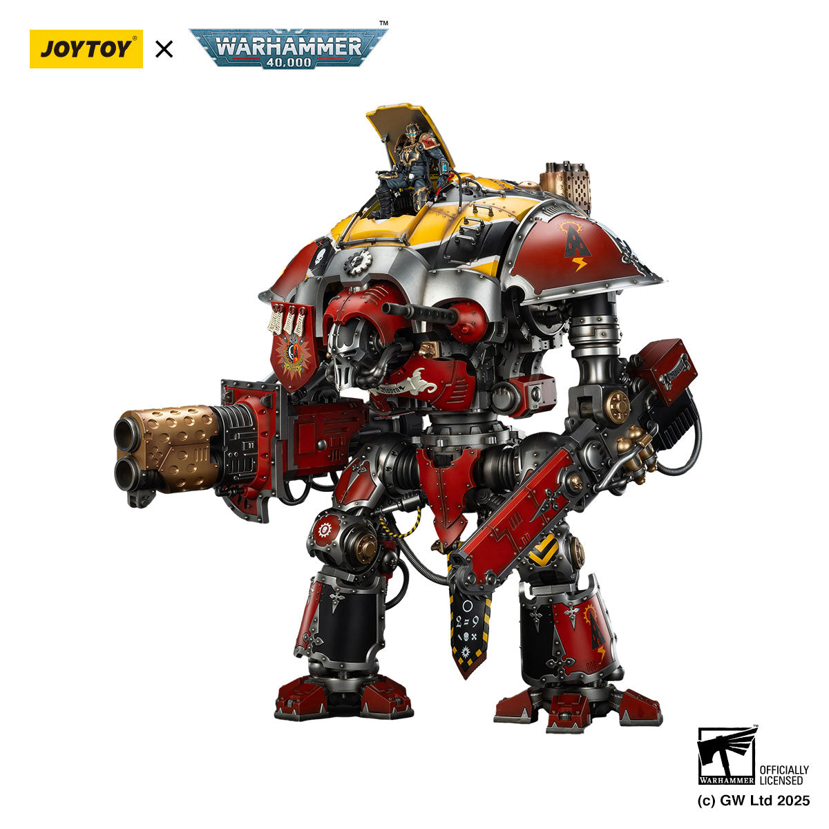 JOYTOY Warhammer 40K Imperial Knights House Raven Knight Errant figure