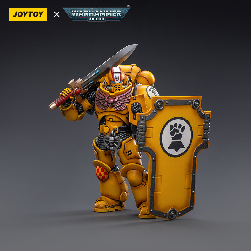 JOYTOY Warhammer 40K Imperiar Fists Intercessors Primaris Lieutenant Naviaz figure
